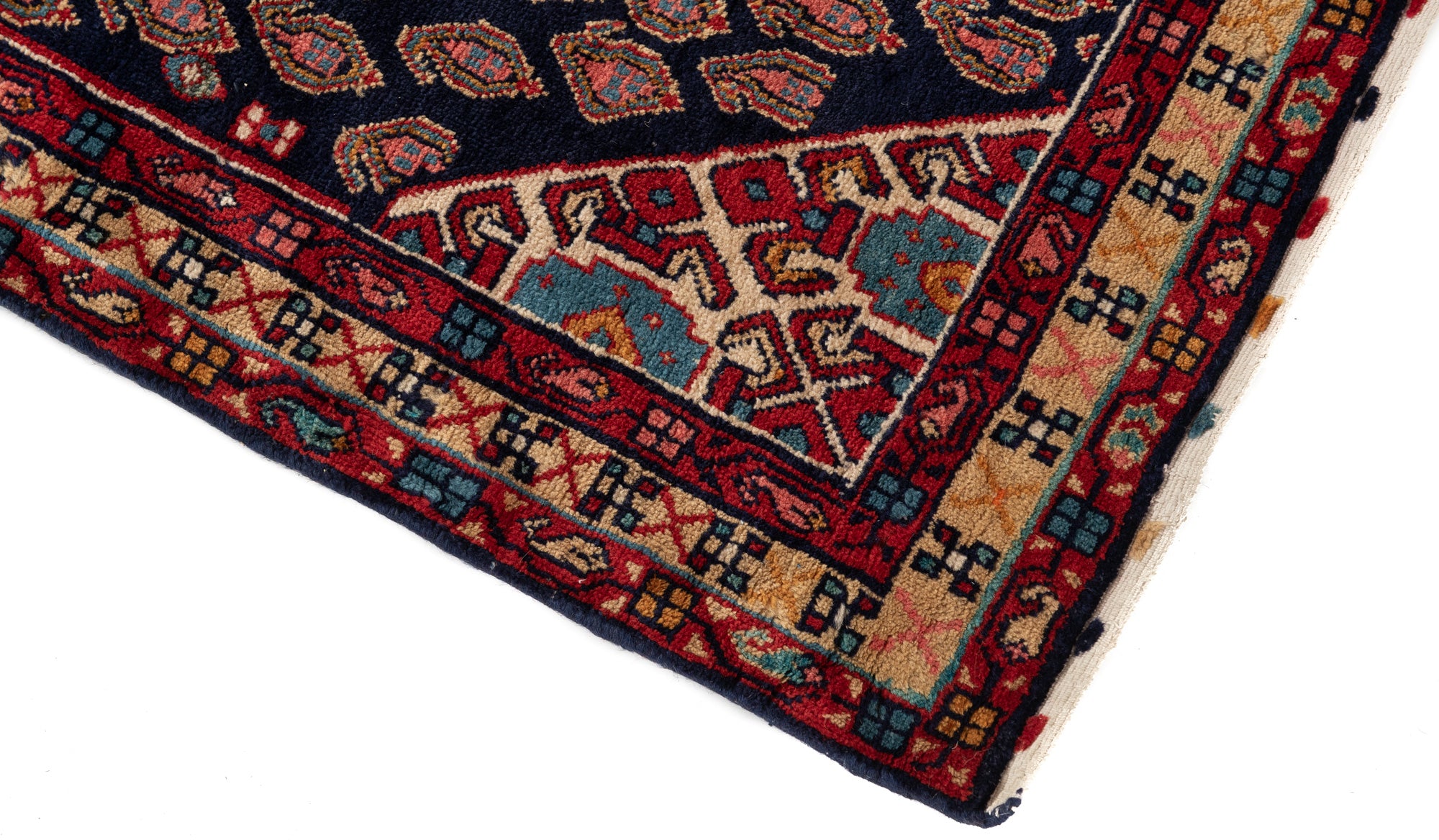 New Husseinabad Rug <br> 3'10 x 11'3