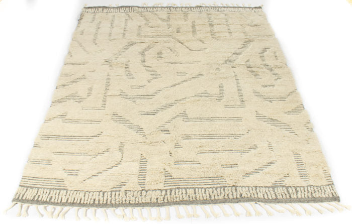 Indian Moroccan Design Rug <br> 7'10 × 10'0