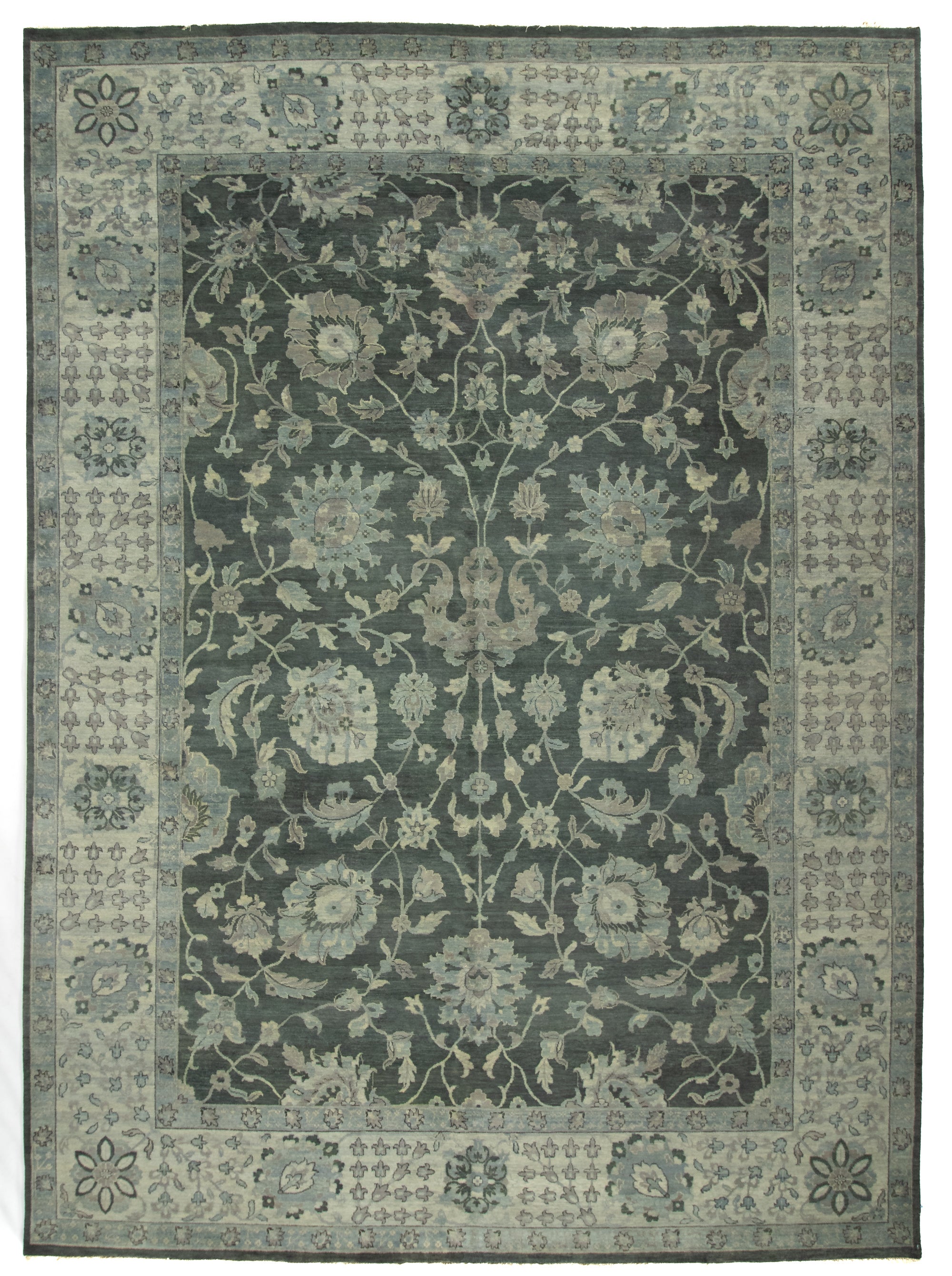 New Indian Silverleaf Rug <br> 10'0 x 13'10