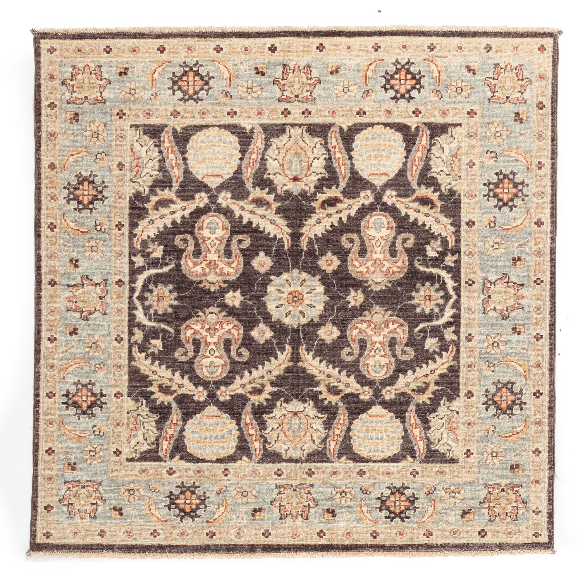 New Pakistan Sultanabad Design Rug <br> 3'10 x 3'10