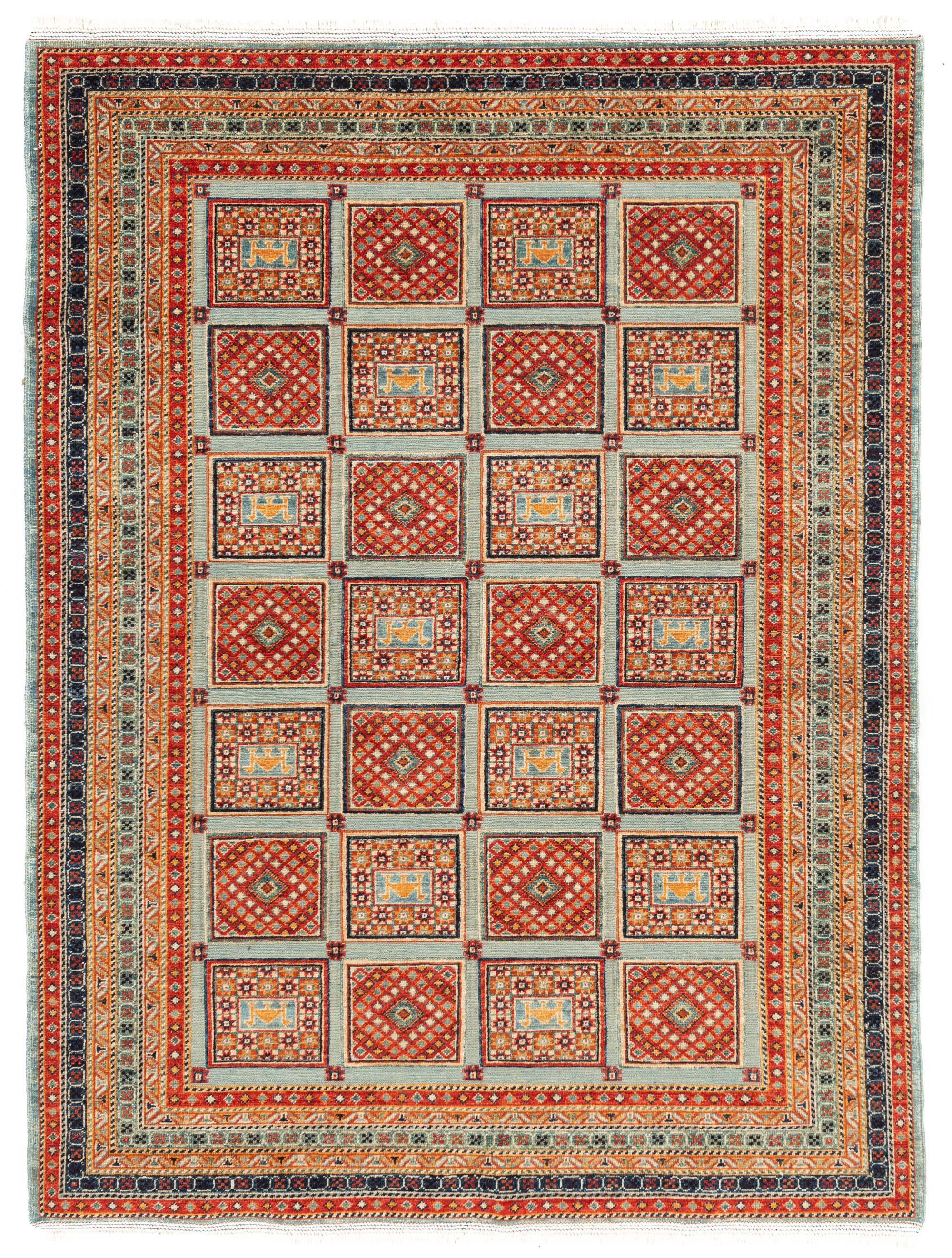 New Pakistani Barjasta Rug <br> 5'9 x 7'6