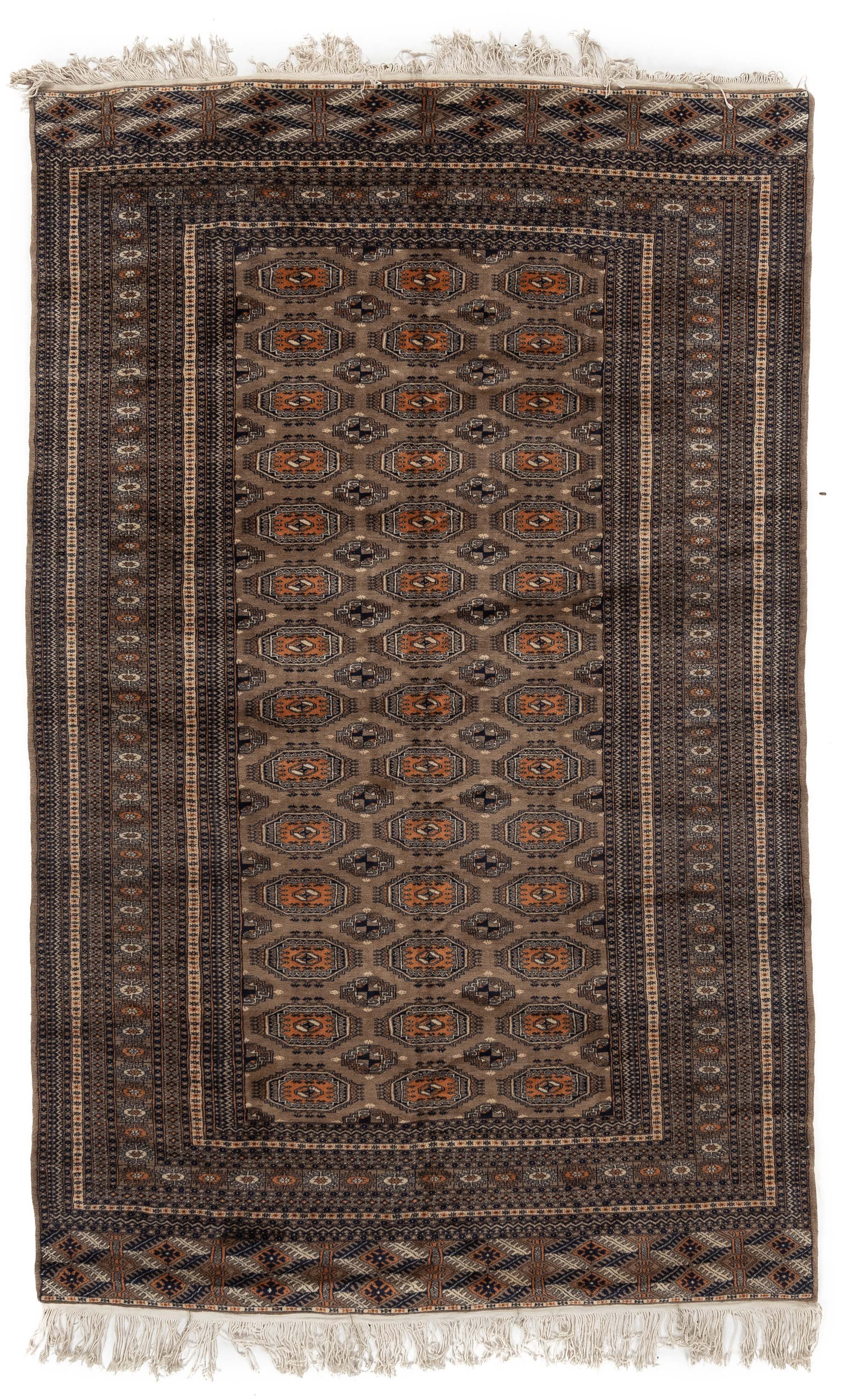 New Pakistani Bokhara Rug <br> 5'4 x 8'4