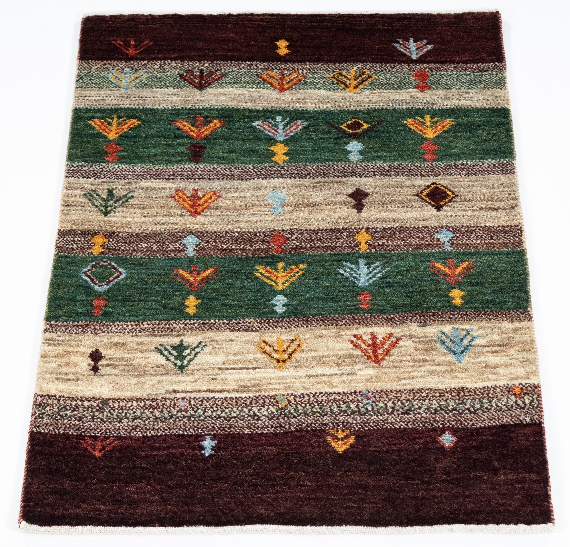 New Pakistani Gabbeh Rug  <br> 2'1 x 3'1