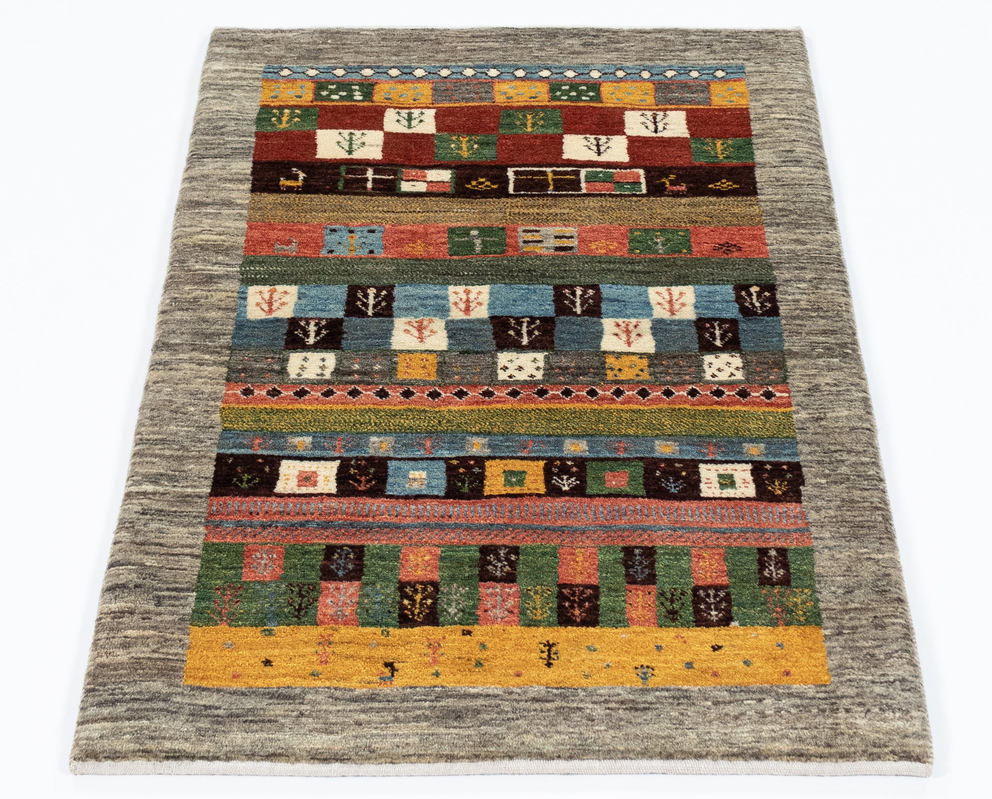 New Pakistani Gabbeh Rug <br> 2'9 x 4'6