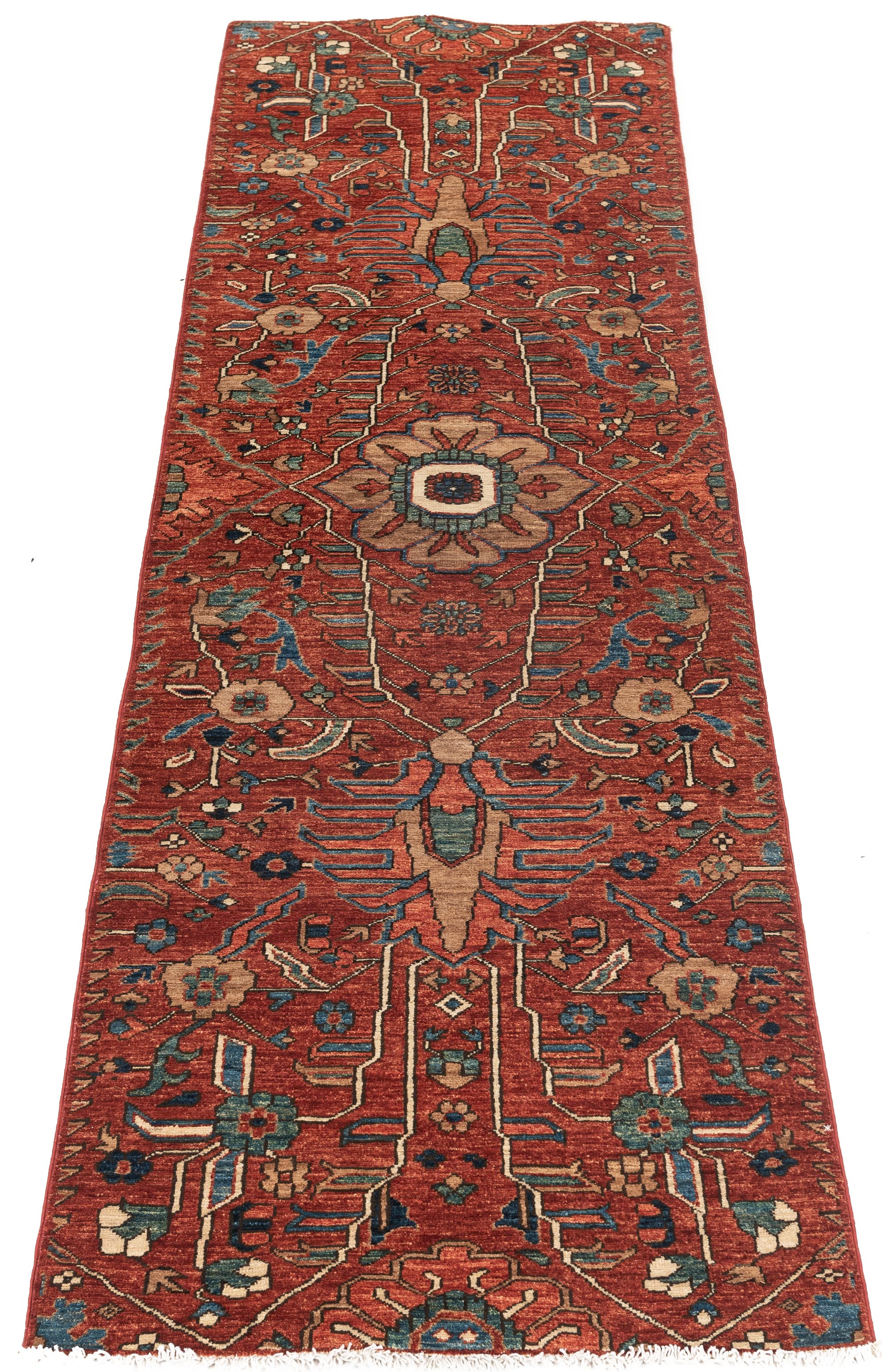 New Pakistani Heriz-style Runner <br> 2'8 x 9'9