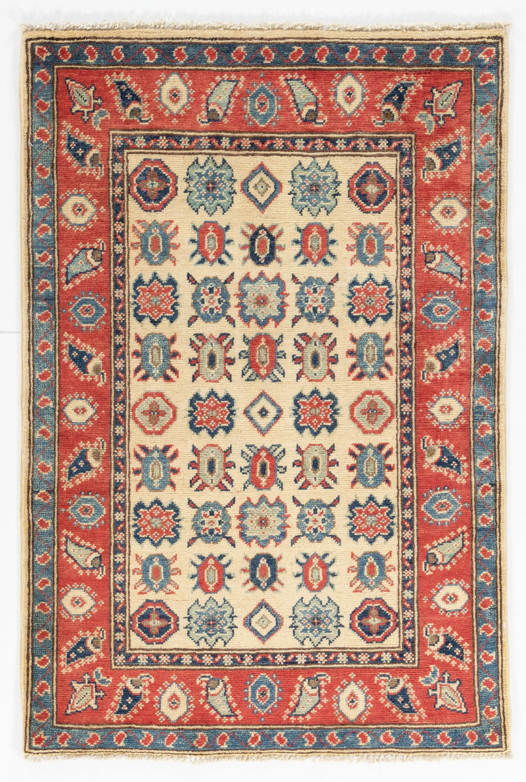 New Pakistani Kazak Rug <br> 2'10 x 4'2