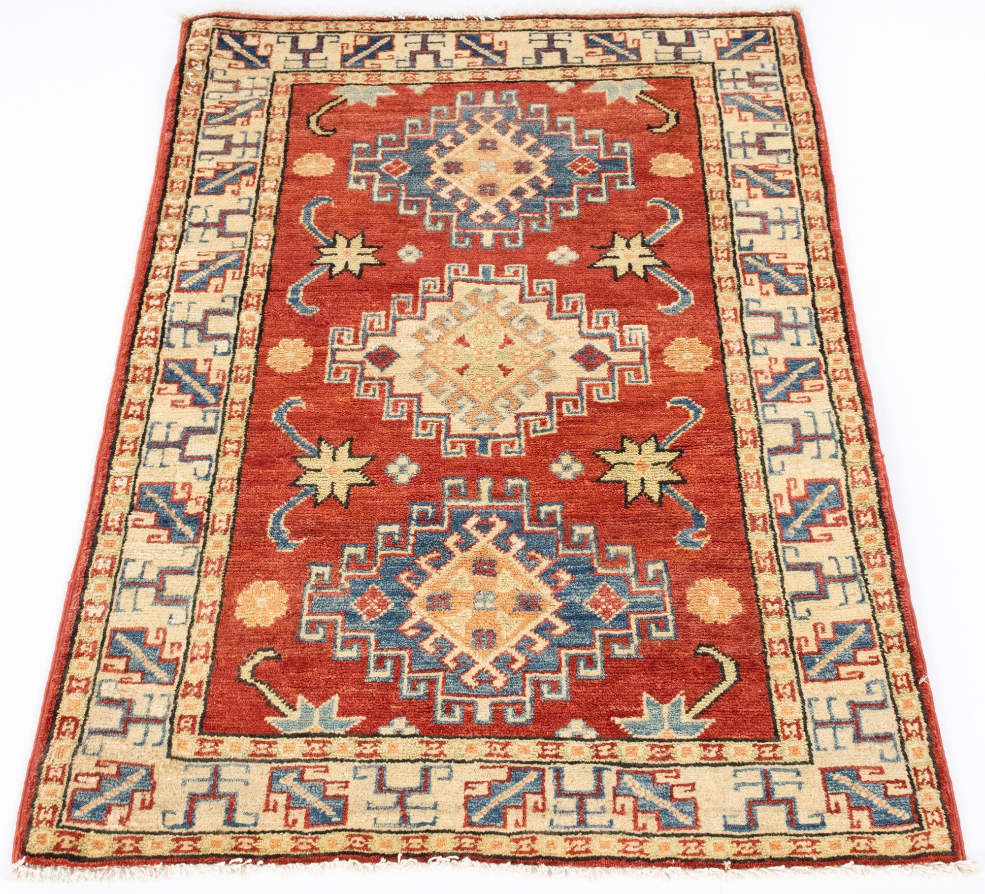 New Pakistani Kazak Rug <br> 2'9 x 4'2