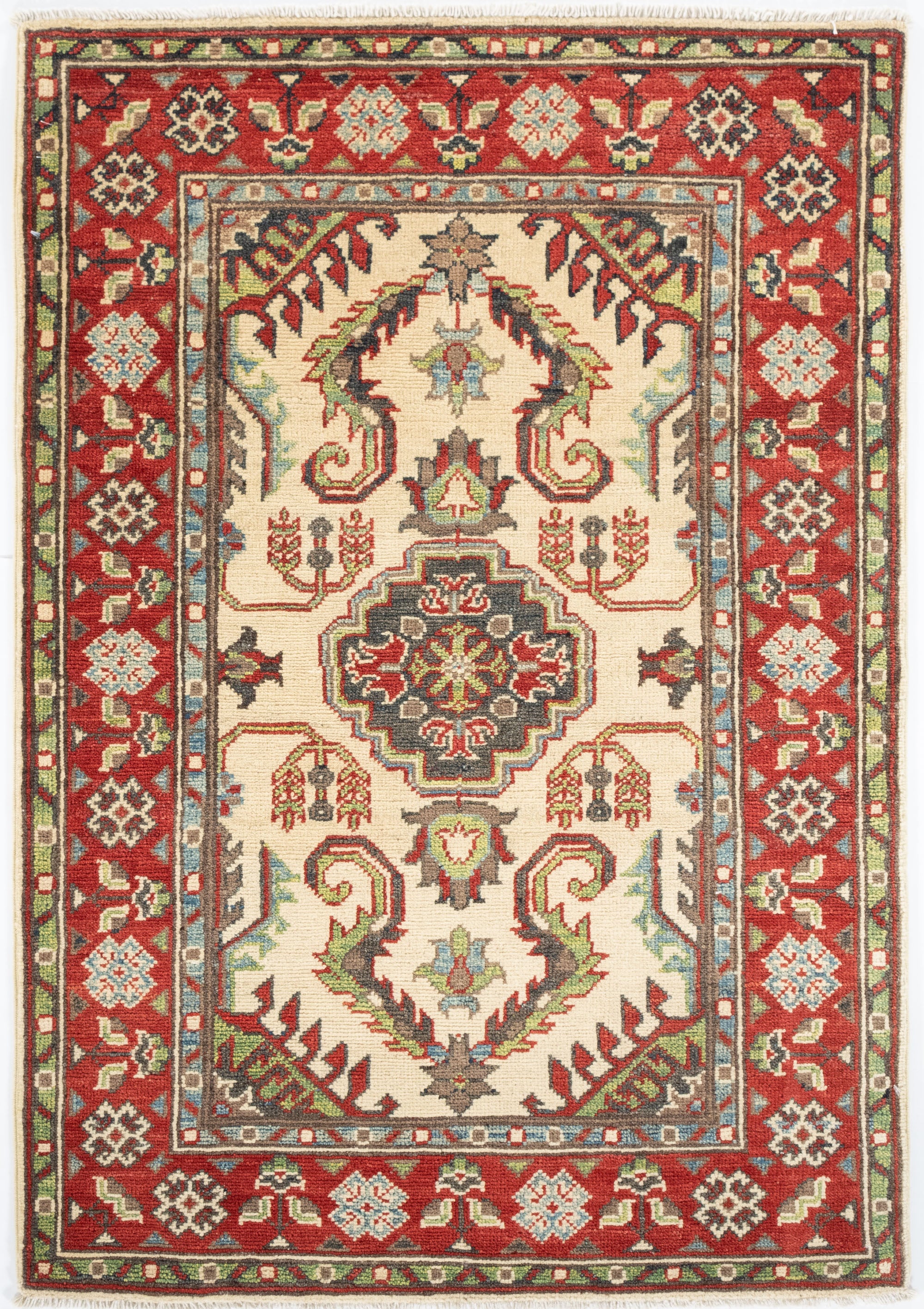 New Pakistani Kazak Rug <br> 2'9 x 4'1