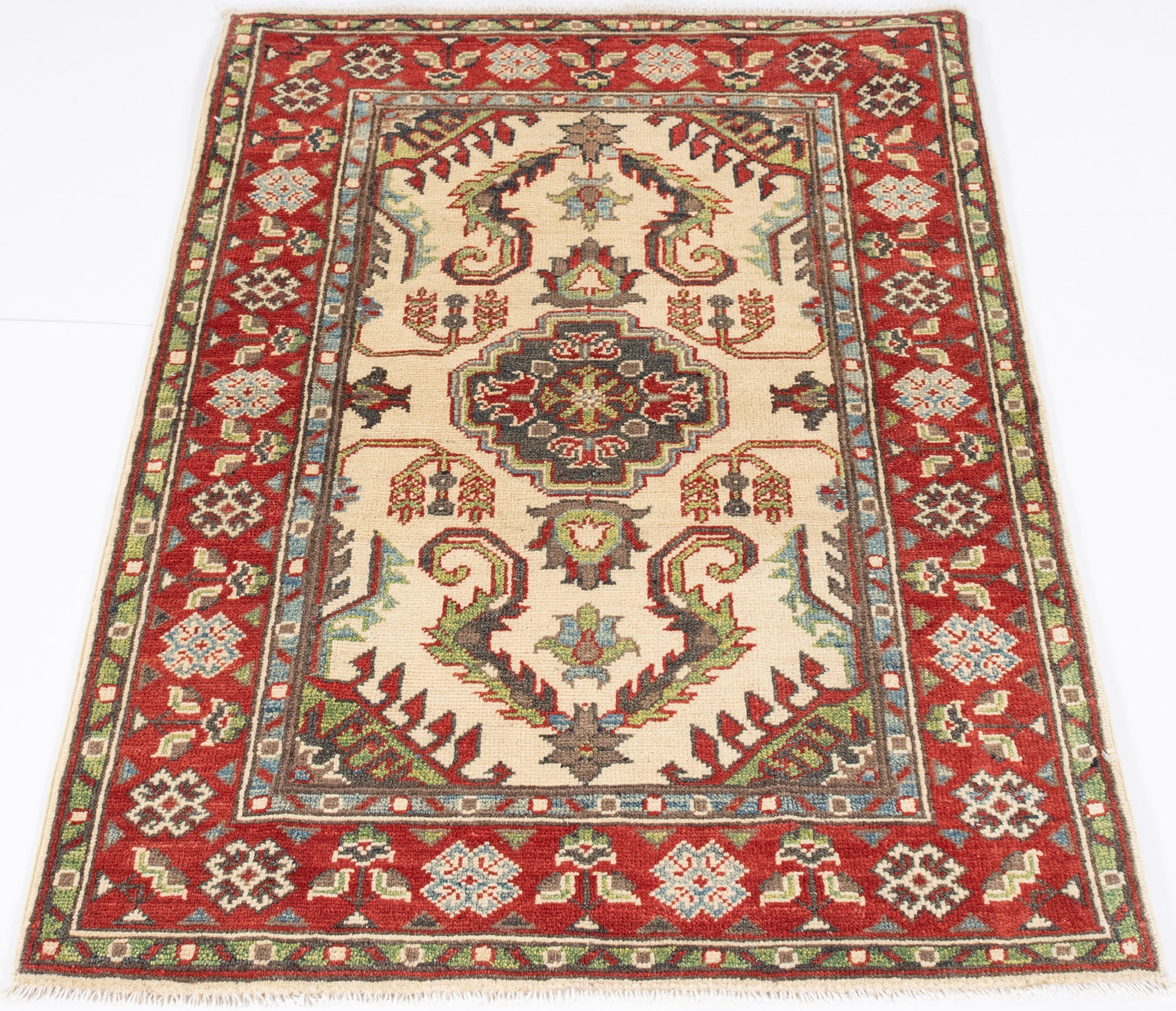 New Pakistani Kazak Rug <br> 2'9 x 4'1