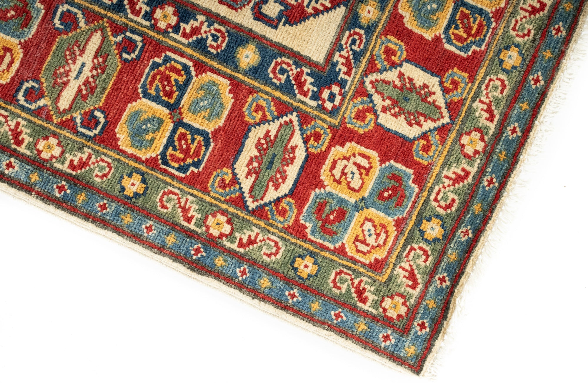 New Pakistani Kazak Rug <br> 4'3 x 6'0