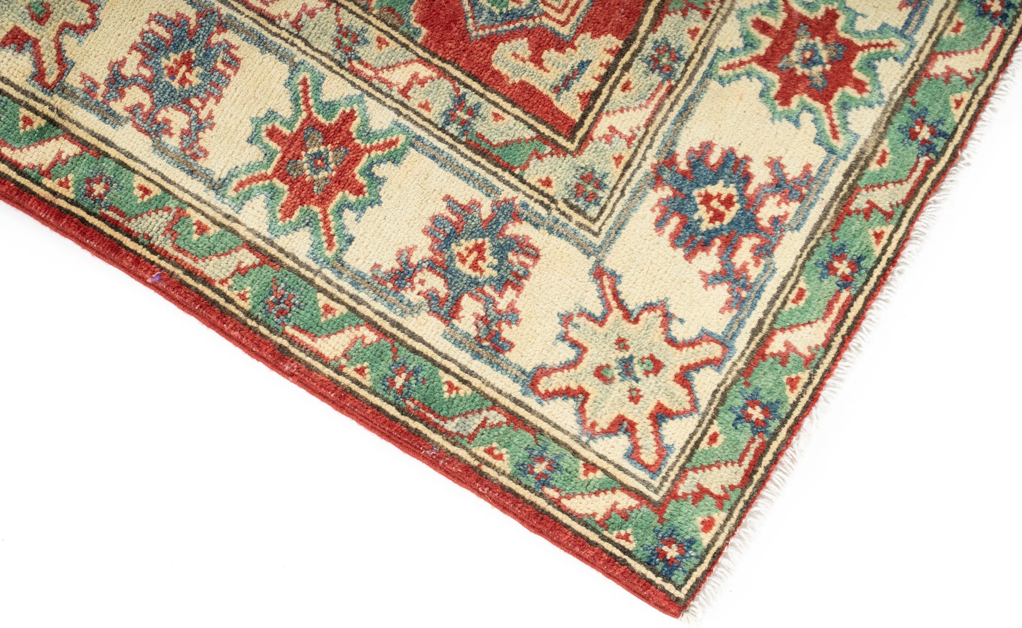 Pakistani Kazak Rug <br> 4'1 × 5'7