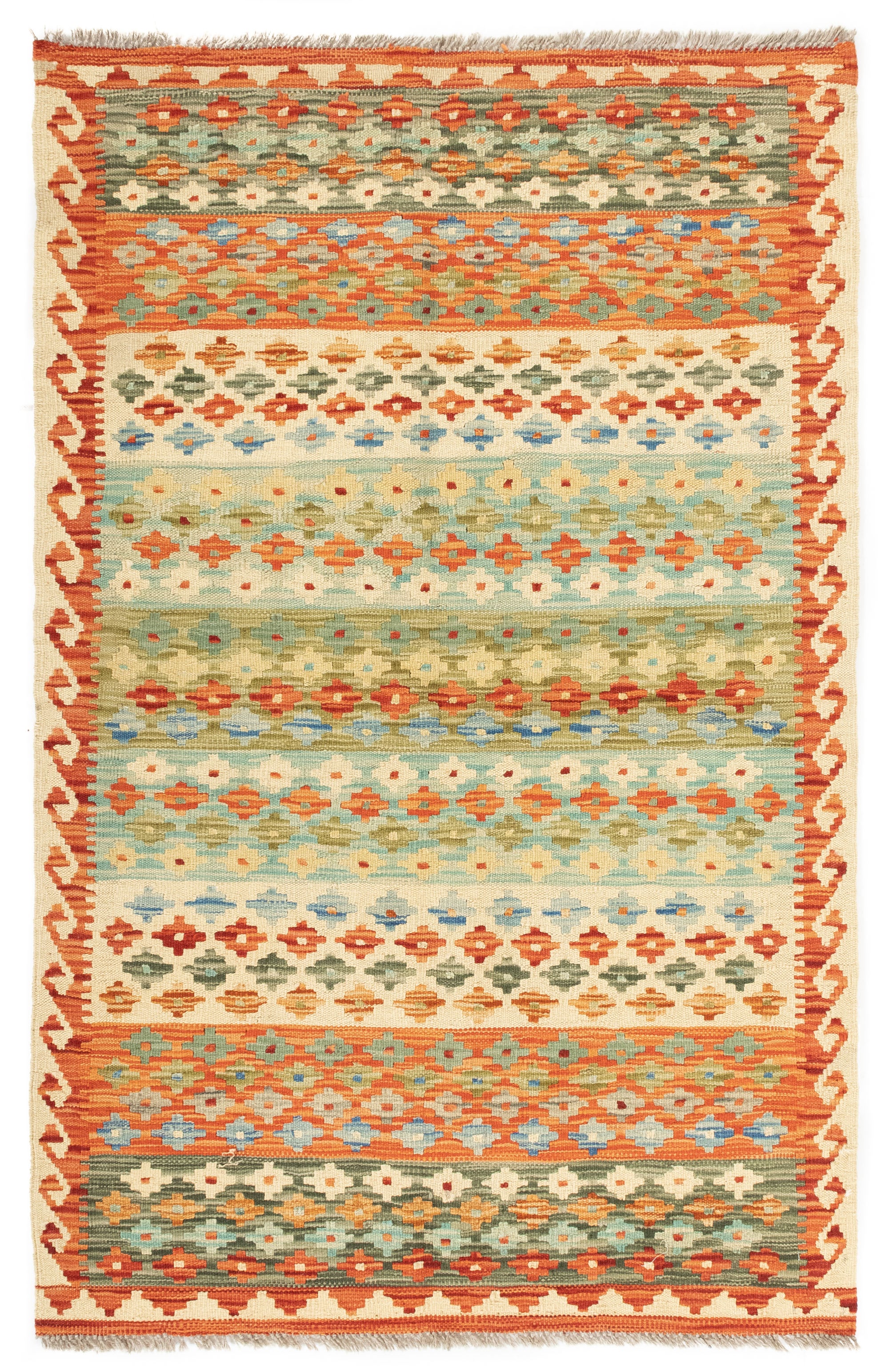 New Pakistani Kilim <br> 3'4 x 5'2