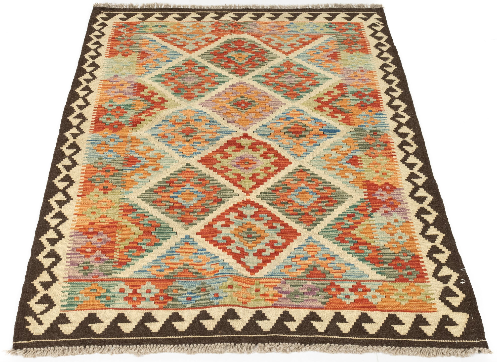 Pakistani Kilim Rug <br> 3'6 × 5'2