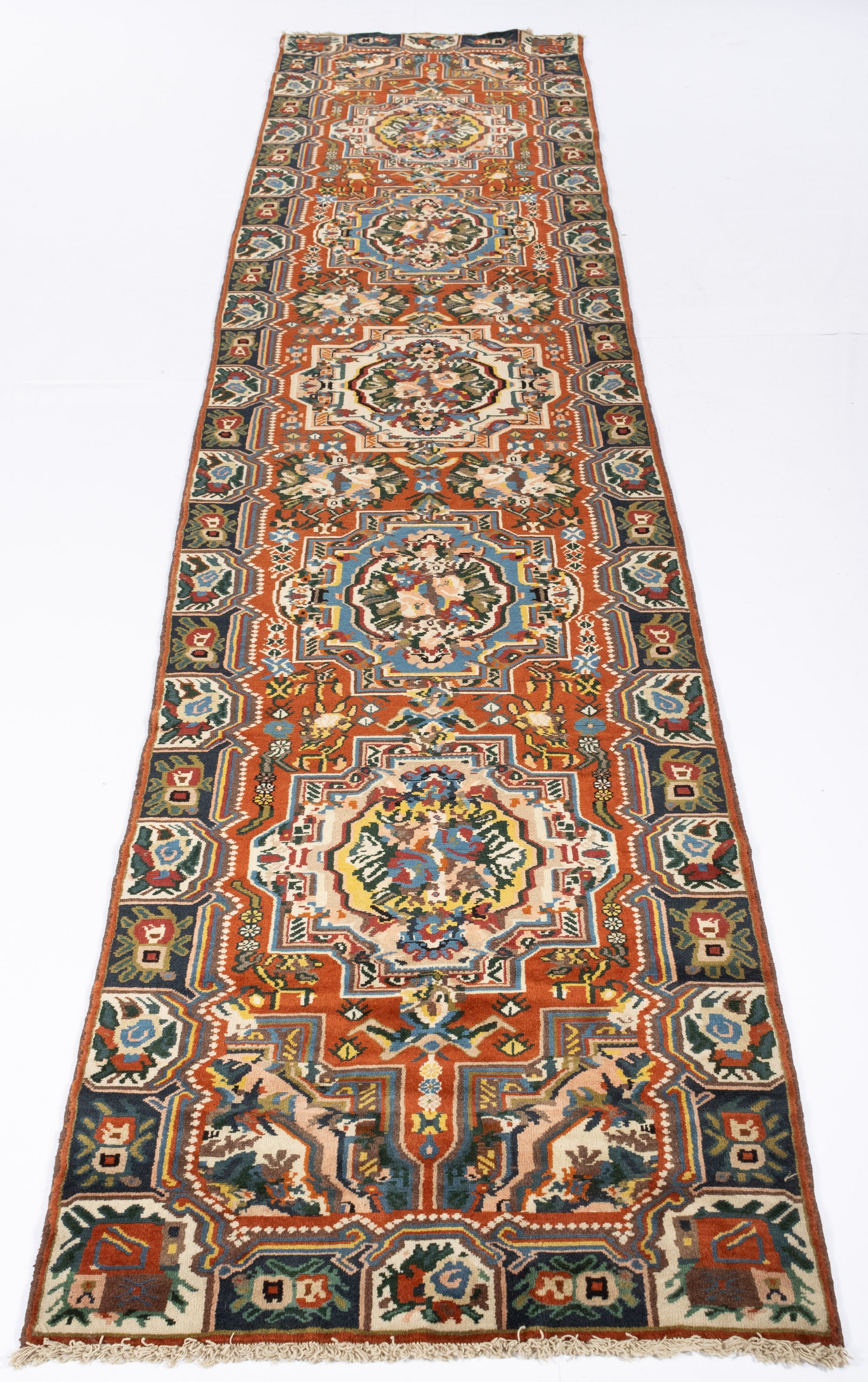 New Persian Bakhtiari Runner <br> 3' 1 x 15' 0