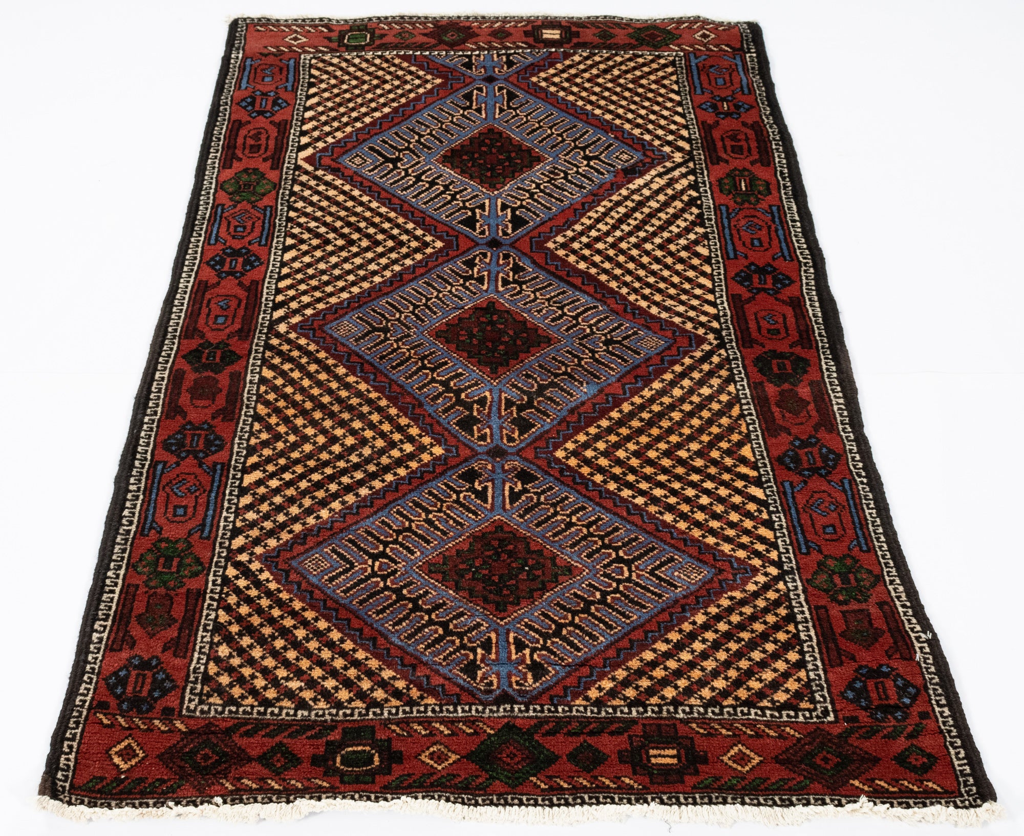 New Persian Balouch Rug <br> 3' 5 x 6' 0