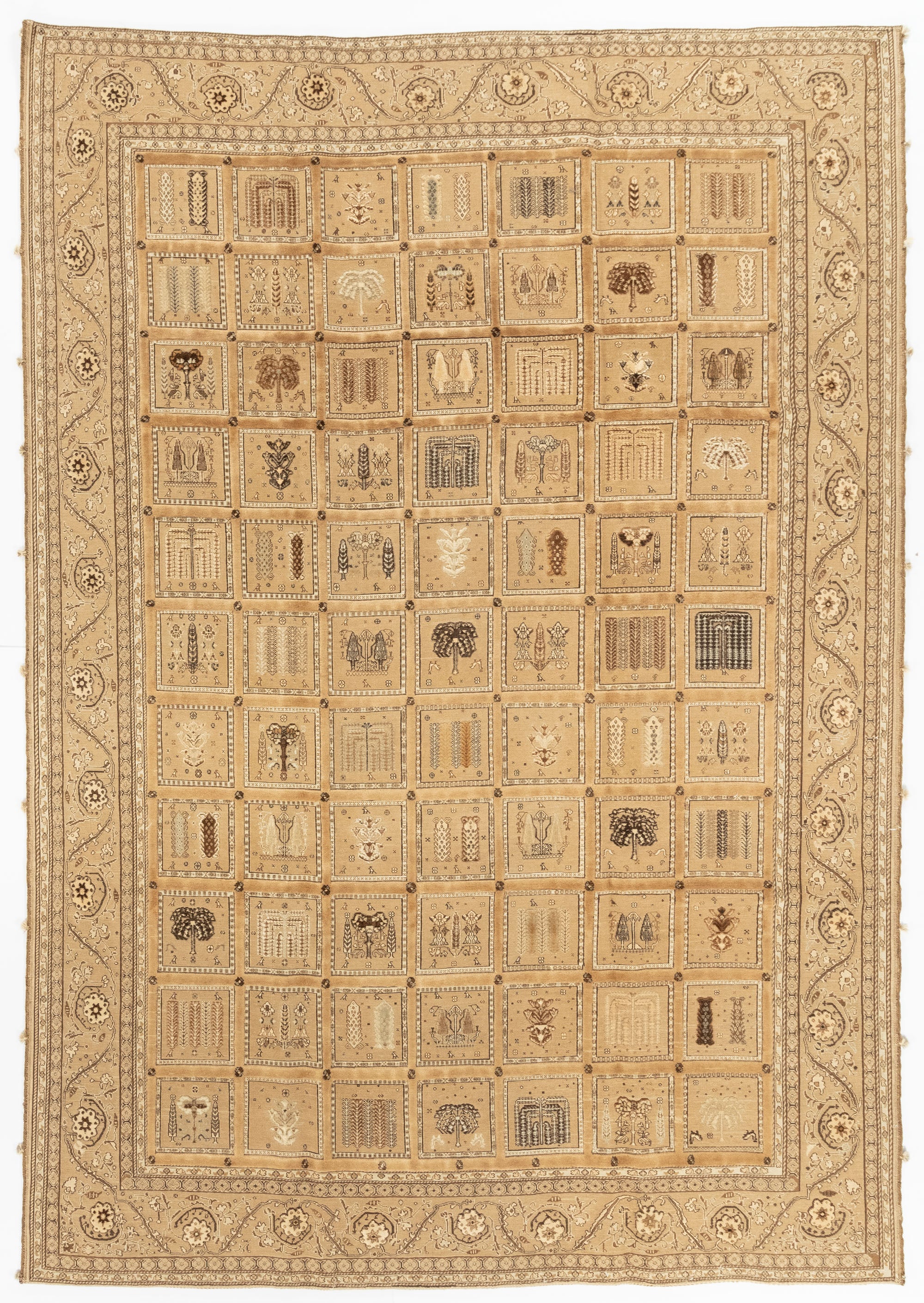 New Persian Balouchi Garden Flatweave Rug  <br> 7'11 x 11'5