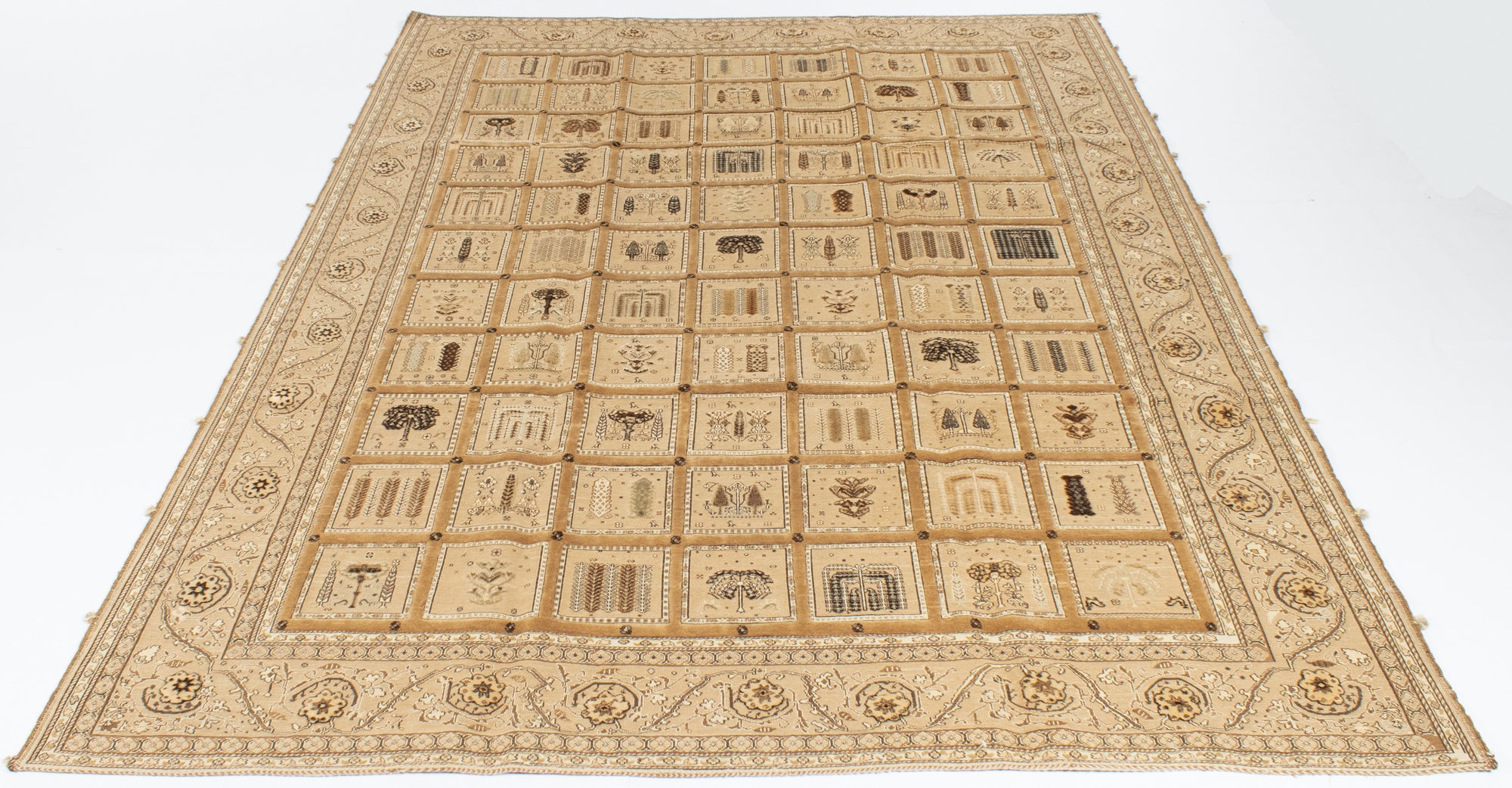 New Persian Balouchi Garden Flatweave Rug  <br> 7'11 x 11'5