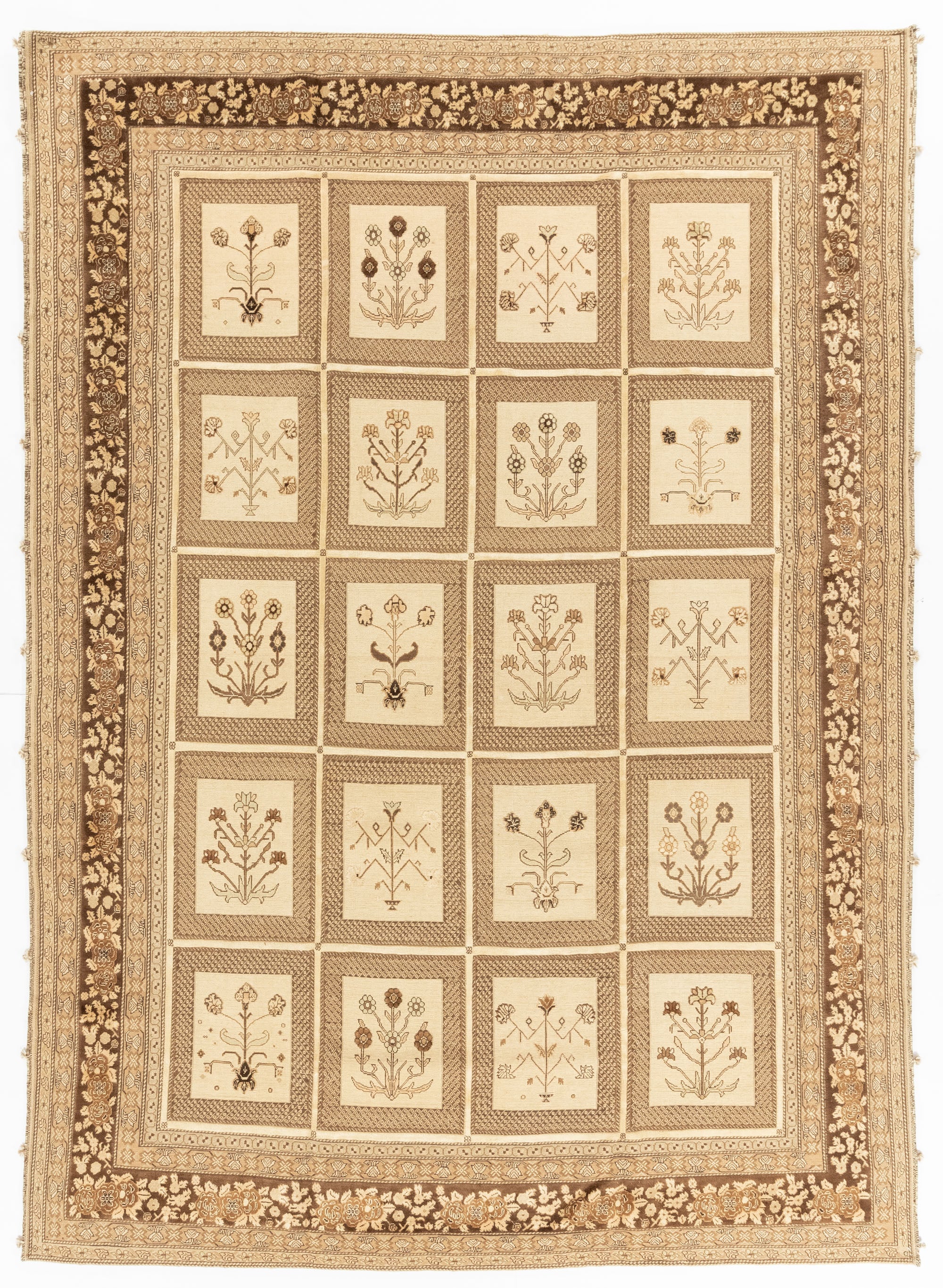 New Persian Balouchi Garden Flatweave Rug  <br> 8'2 x 11'5