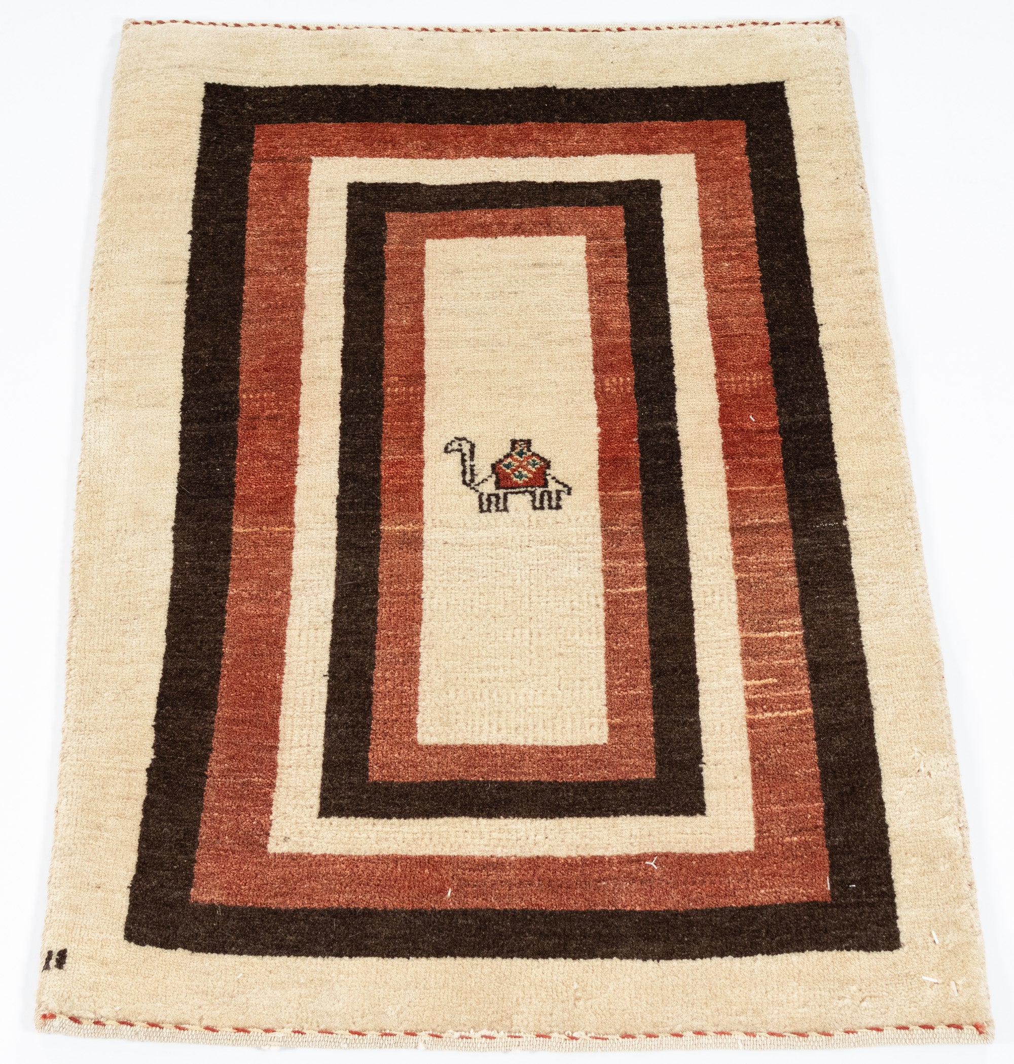 New Pakistani Gabbeh Rug <br> 1'11 x 3'0