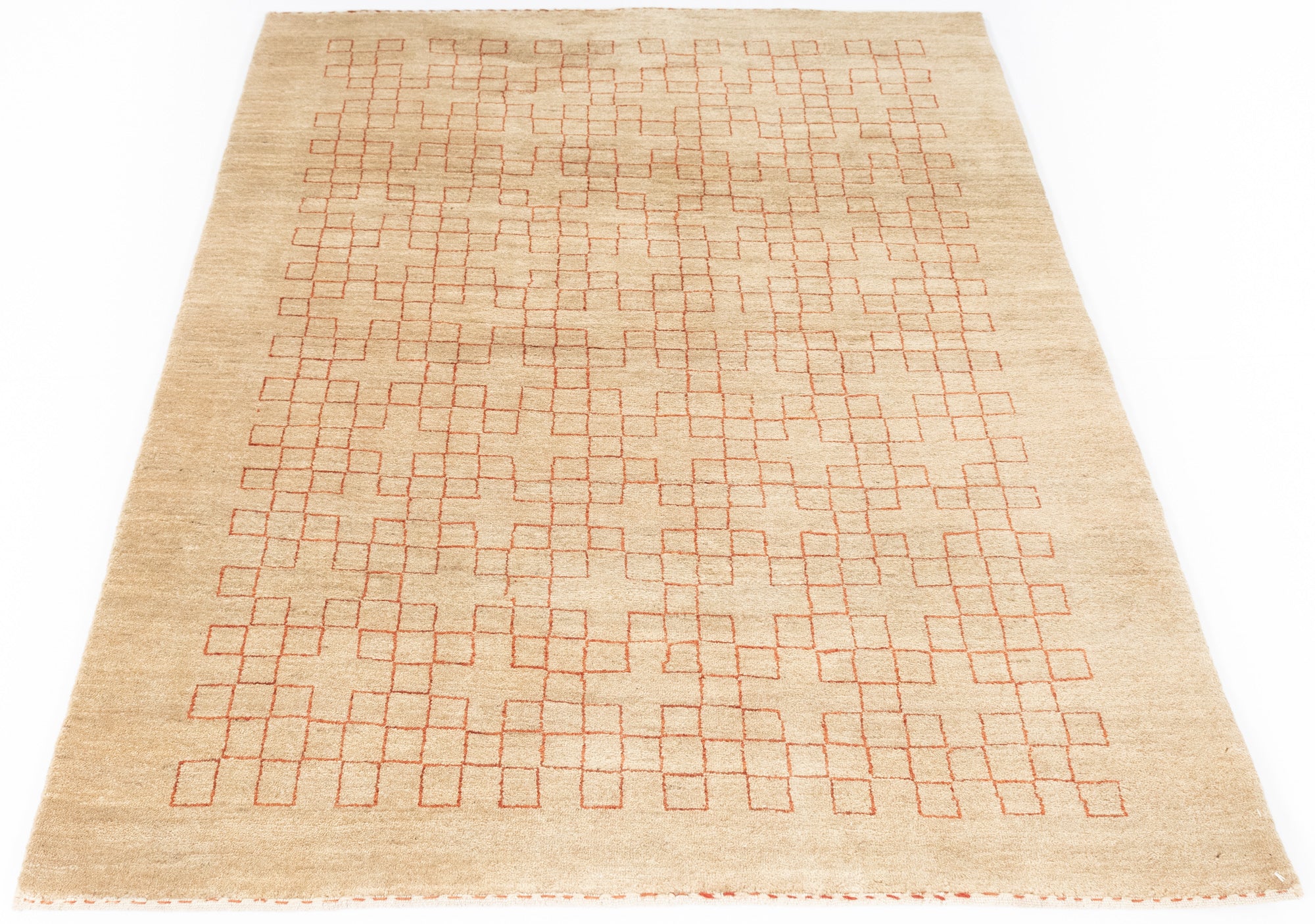 New Persian Gabbeh Rug <br> 4'0 x 5'10