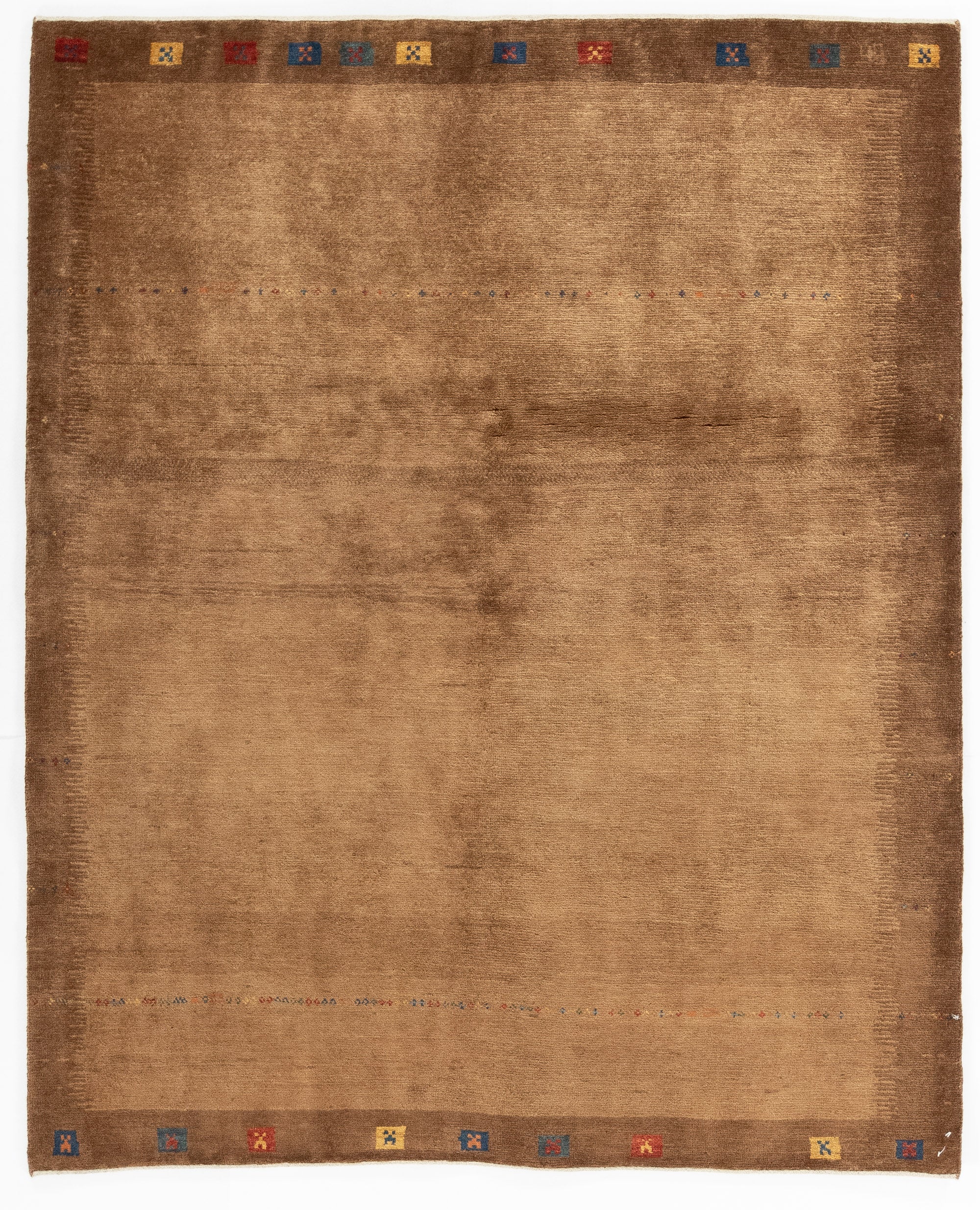 New Persian Gabbeh Rug <br> 4'11 x 6'1