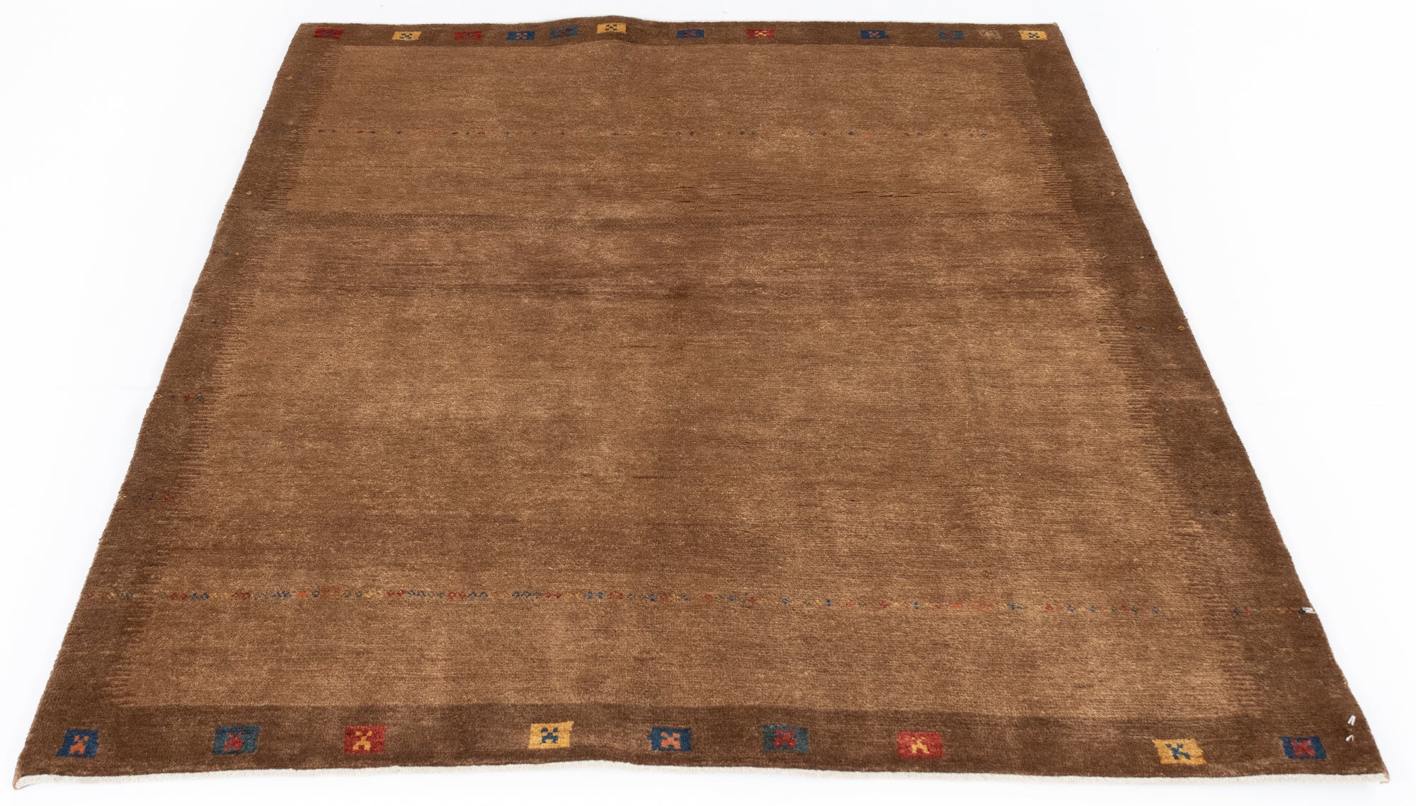 New Persian Gabbeh Rug <br> 4'11 x 6'1