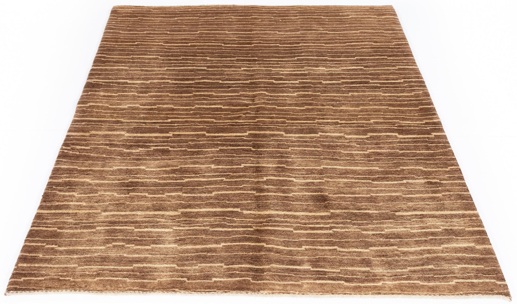 Modern Persian Gabbeh Area Rug <br> 4'11 x 6'1