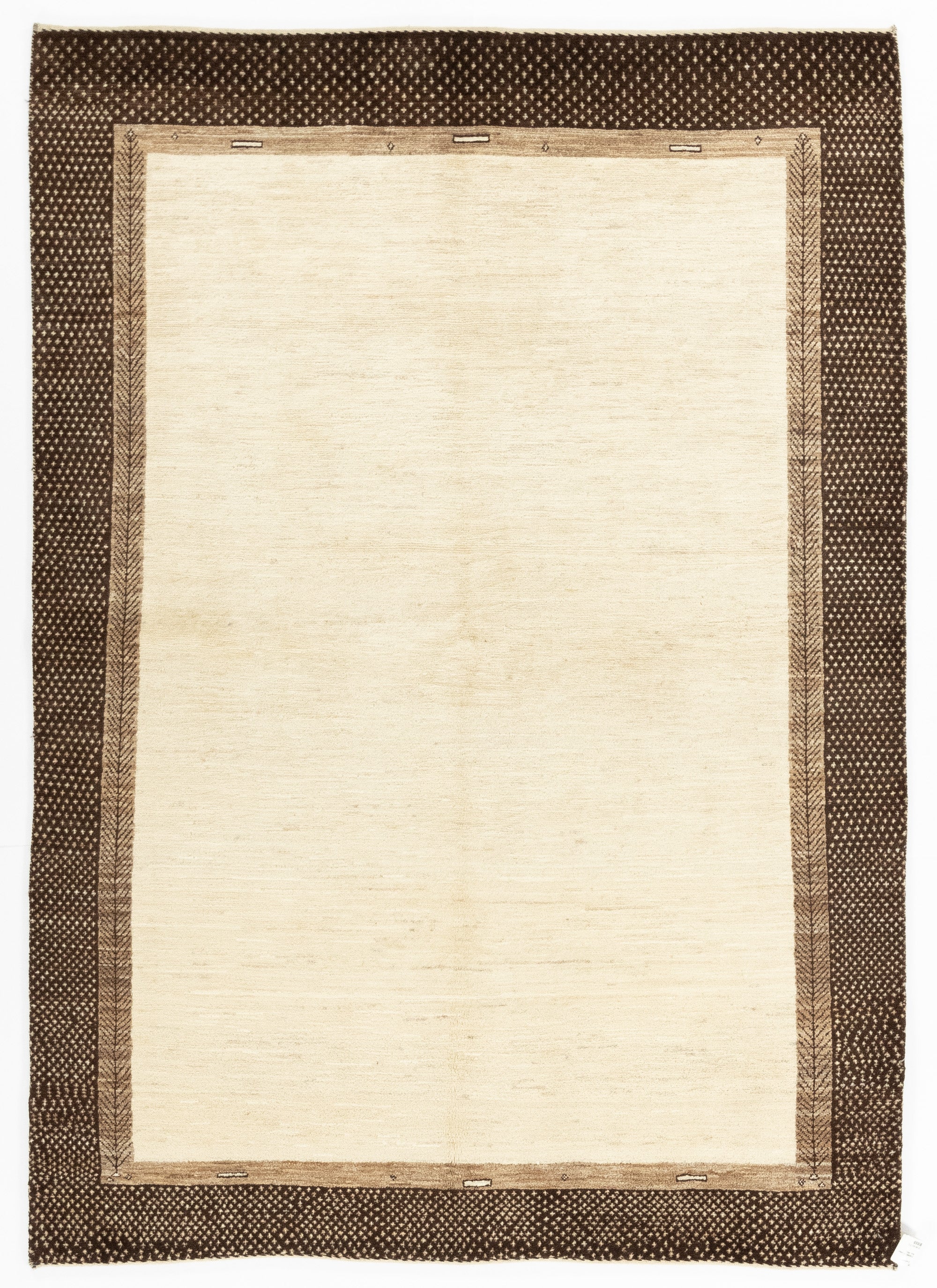 New Persian Gabbeh Rug <br> 4'9 x 6'8