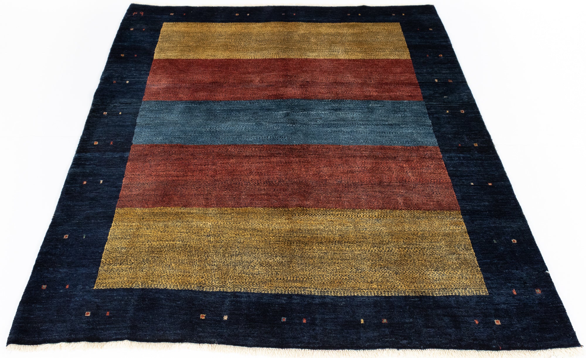 New Persian Gabbeh Rug <br> 4'10 x 6'3