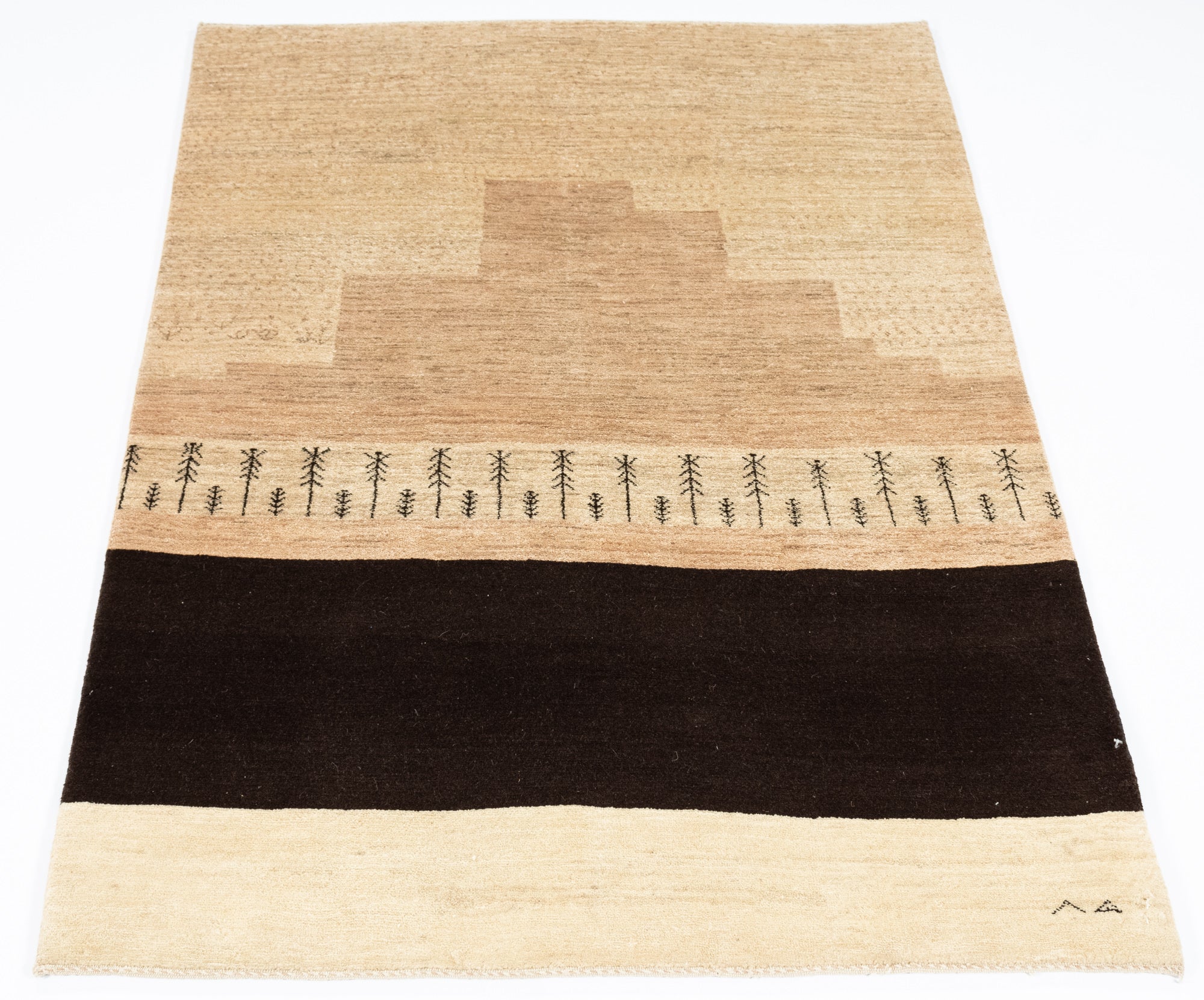 New Persian Gabbeh Rug <br> 3'10 x 5'9