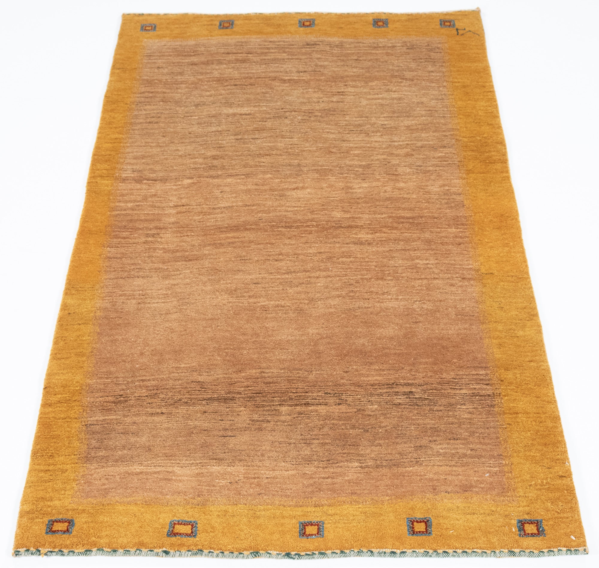 New Persian Gabbeh Rug  <br> 3'10 x 6'5