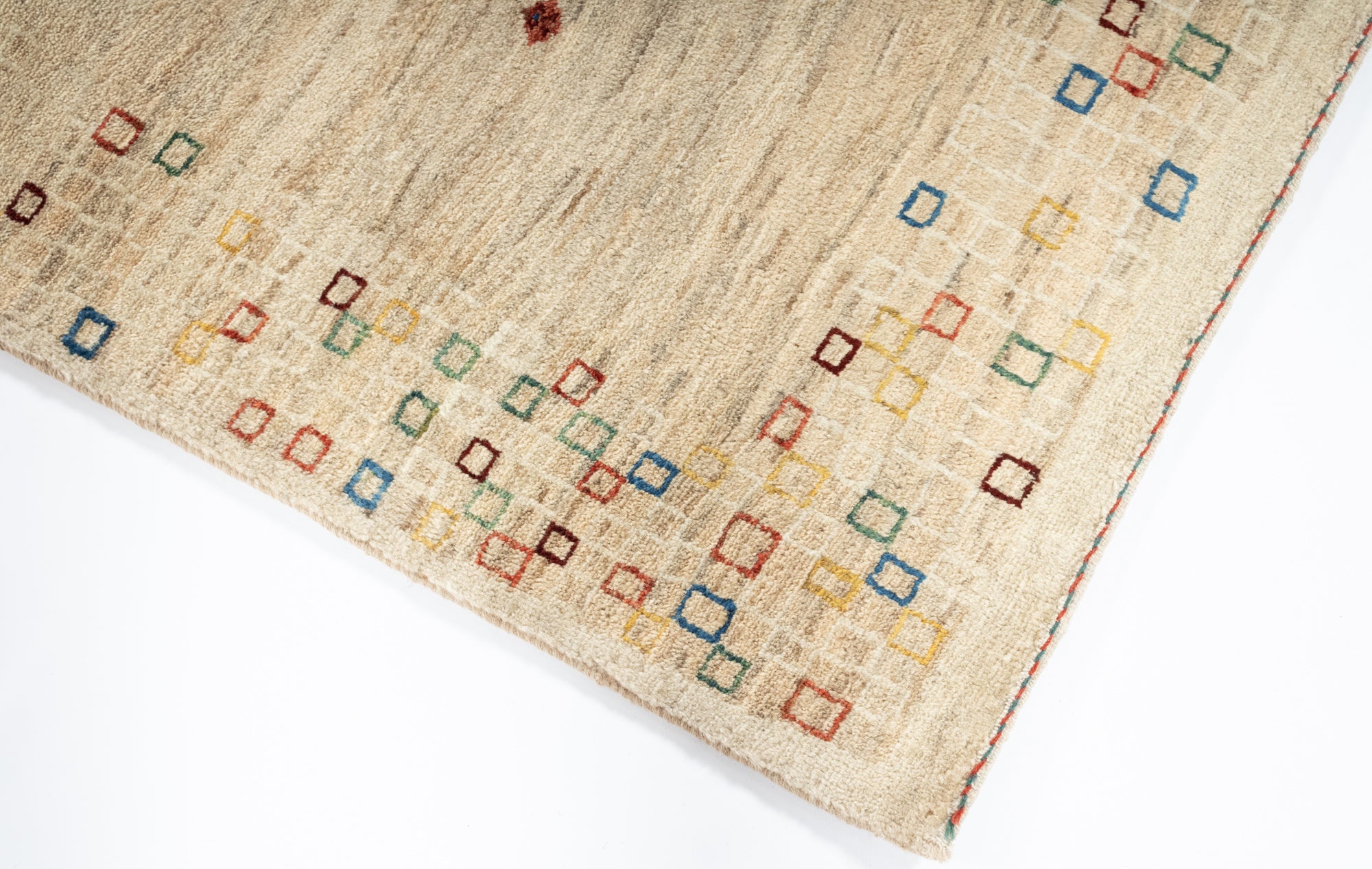 New Persian Gabbeh Rug  <br> 3'11 x 5'11