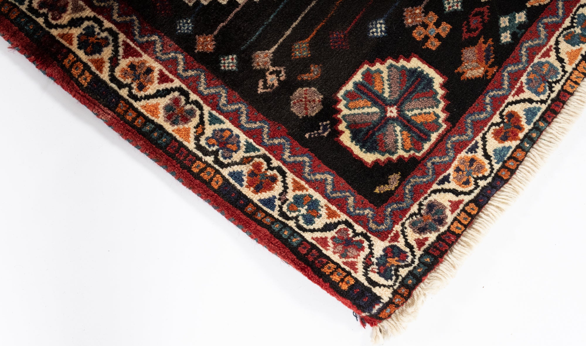 New Persian Gabbeh Qashqai-design Rug <br> 3'8 x 5'0