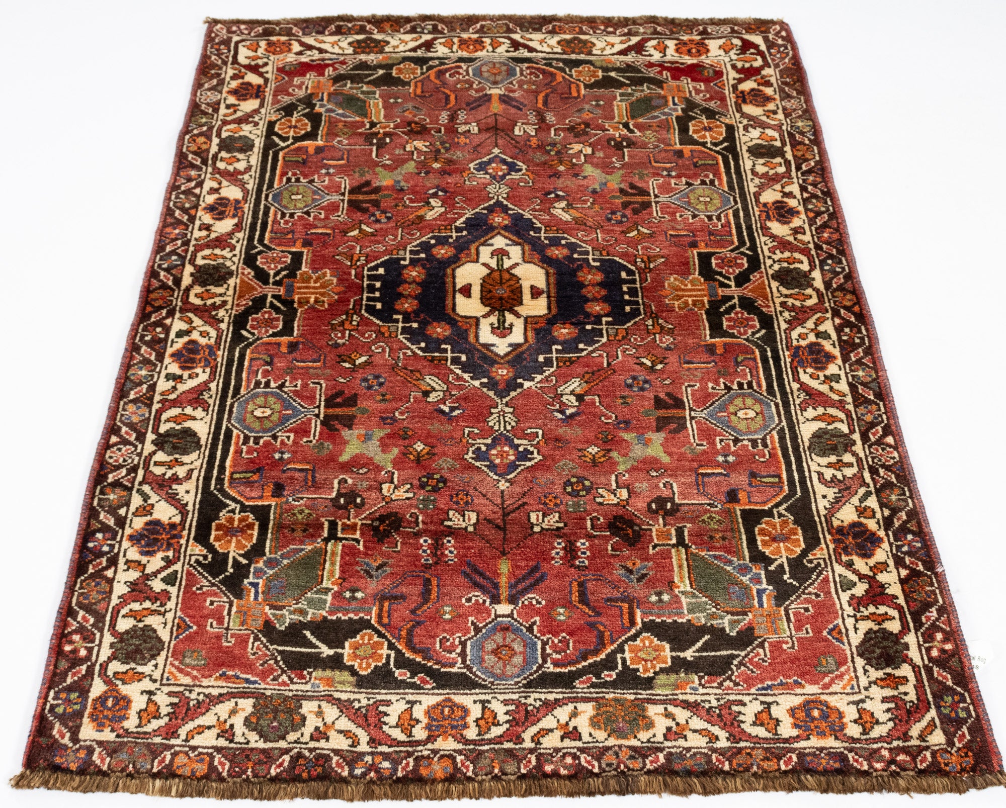 New Persian Gabbeh Qashqai-design Rug <br> 3'5 x 5'0