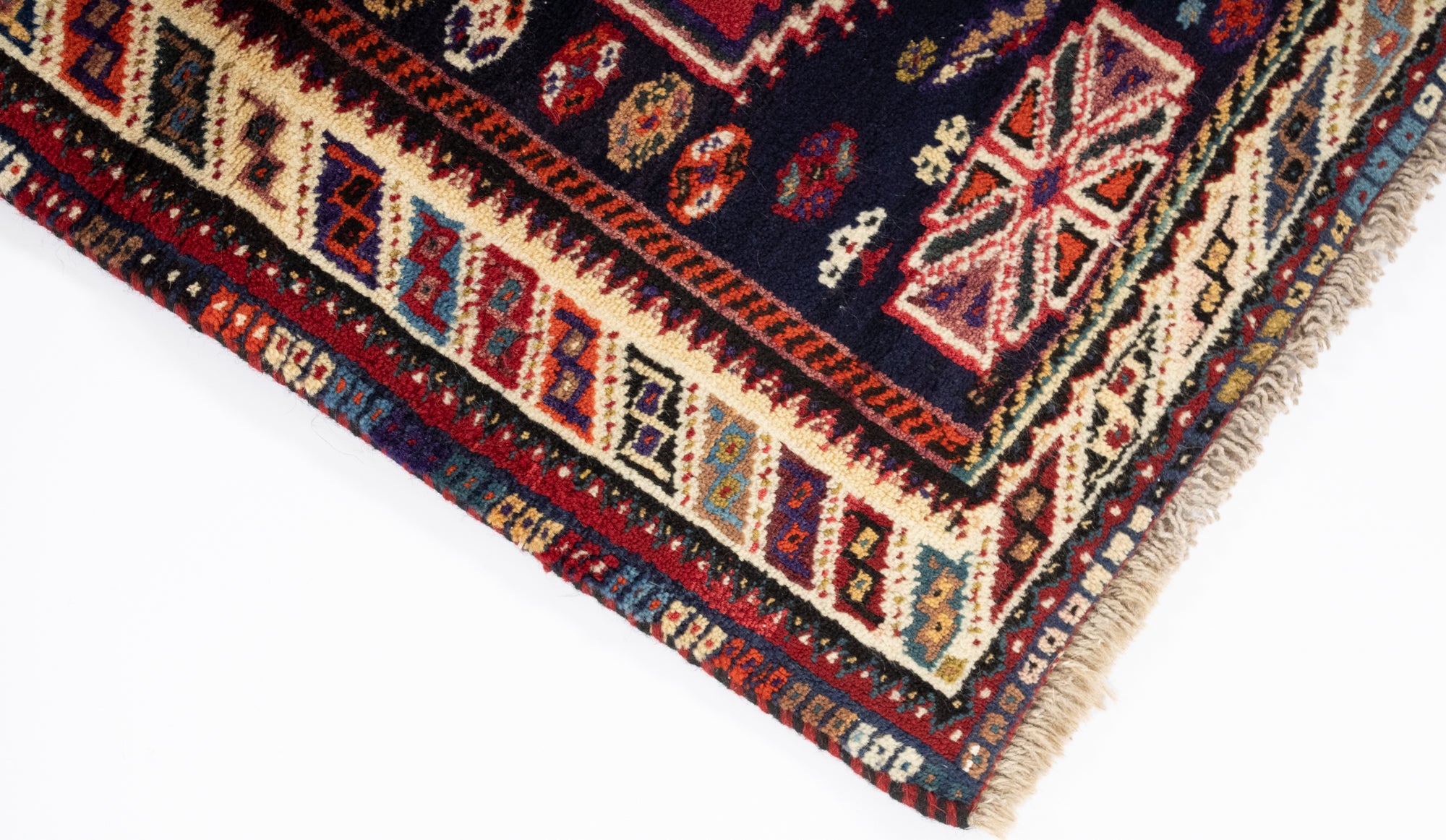 New Persian Gabbeh Qashqai-design Rug <br> 3'5 x 5'5