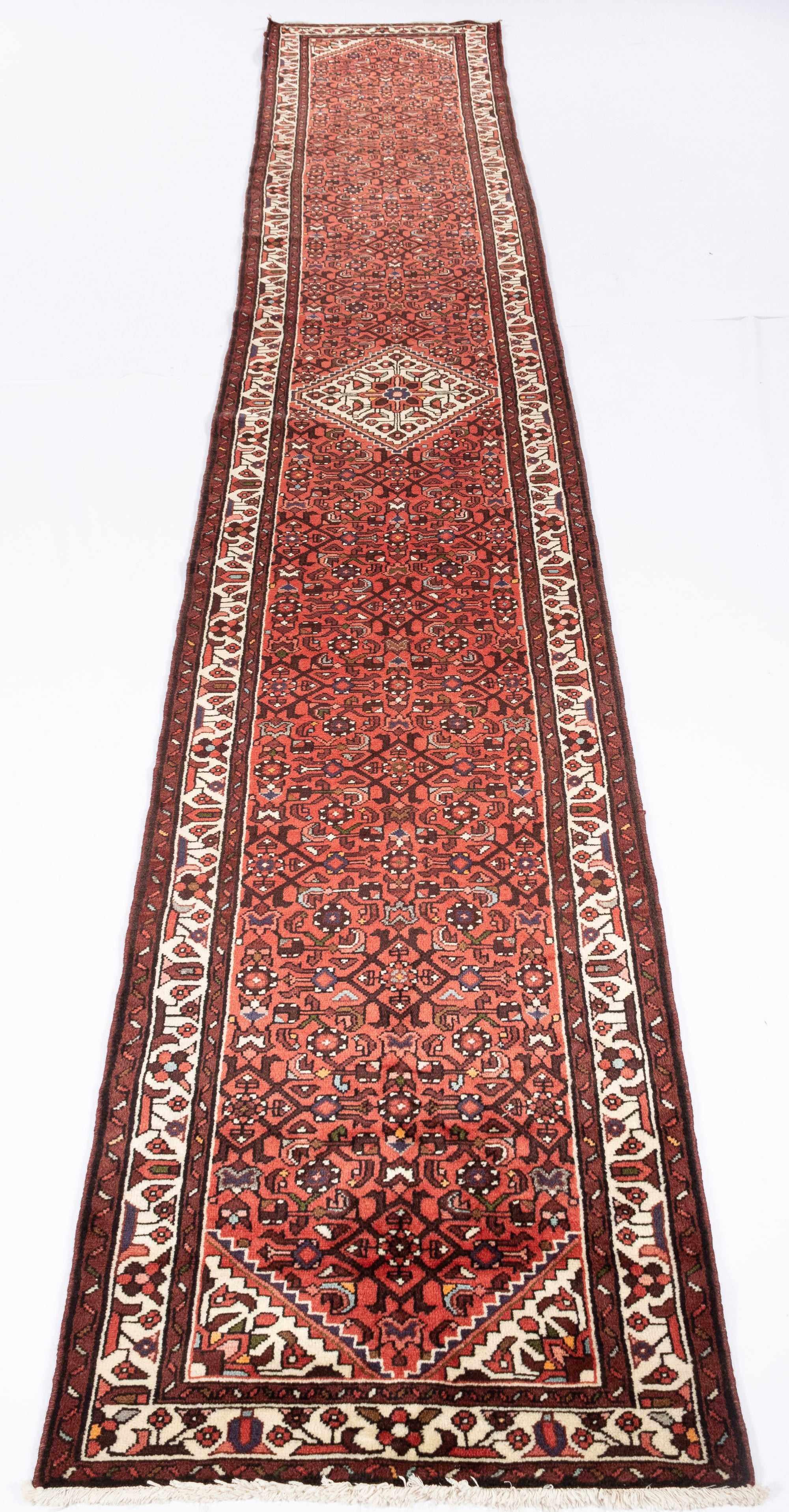 New Persian Hamadan Runner <br> 2' 10 x 16' 6