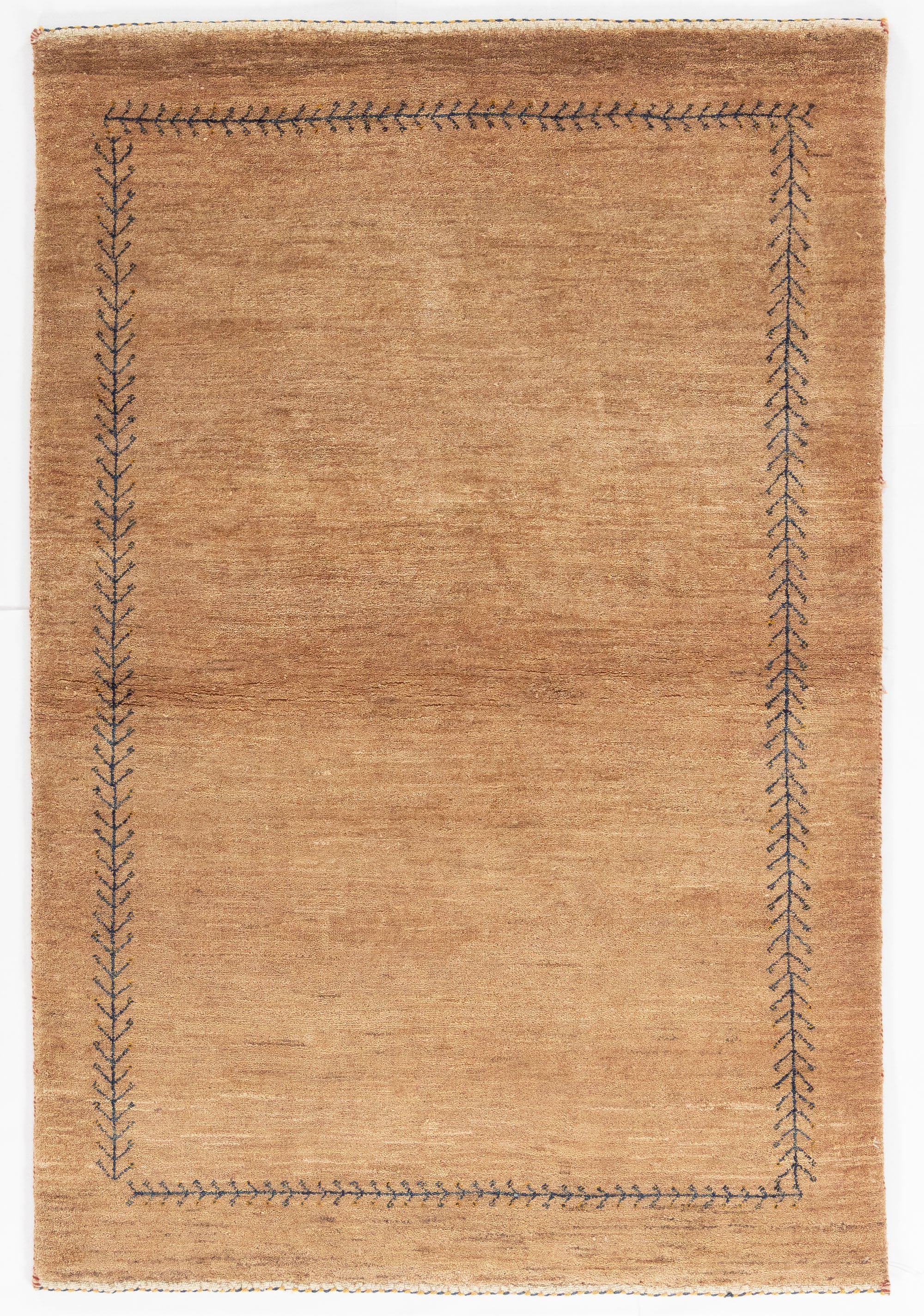 New Persian Gabbeh Rug  <br> 3'4 x 5'4