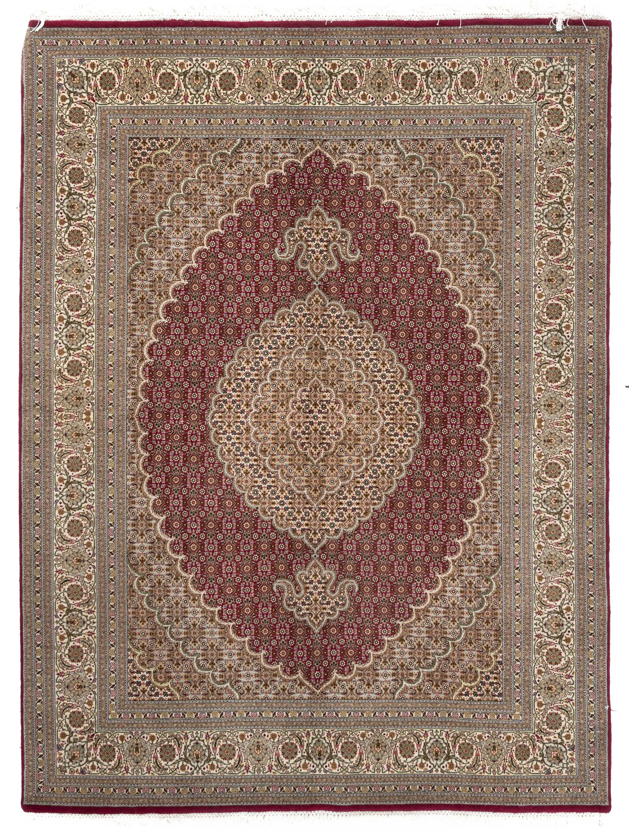 New Persian Mahi Tabriz Rug <br> 5'0 x 6'10