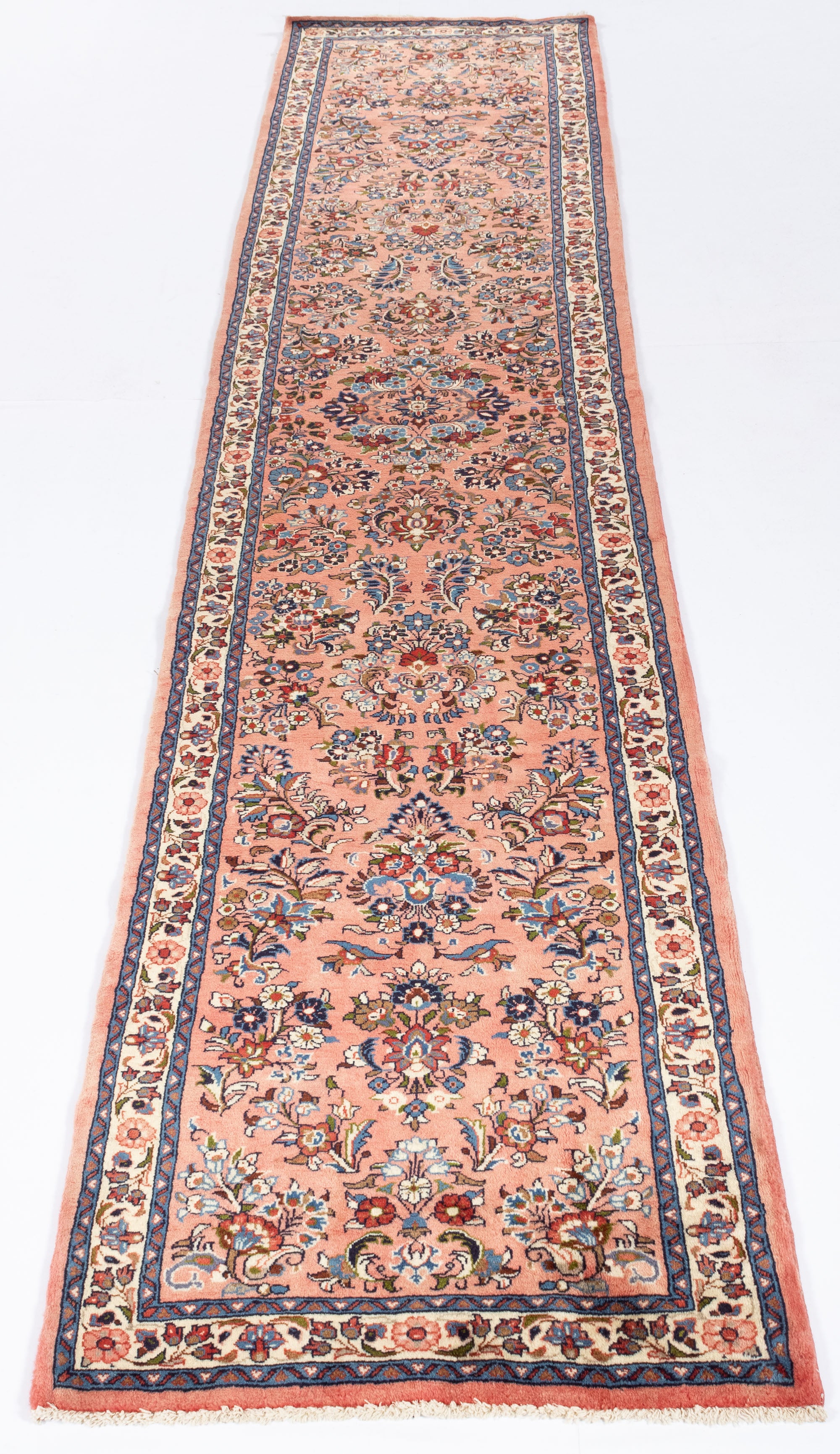 New Persian Sarouk Runner <br> 2' 10 x 13' 4