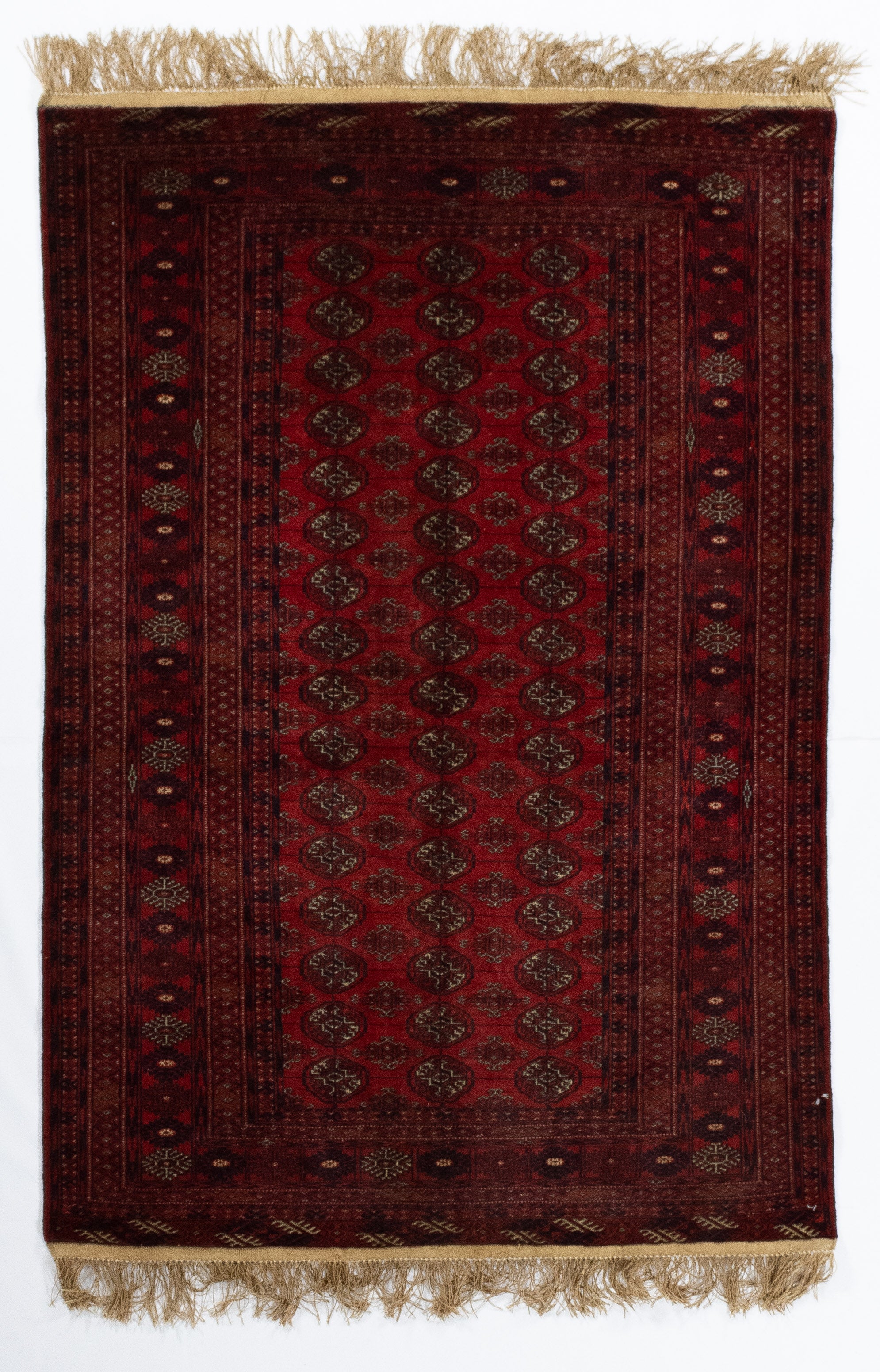 New Persian Turkeman Rug <br> 4' 3 x 6' 2