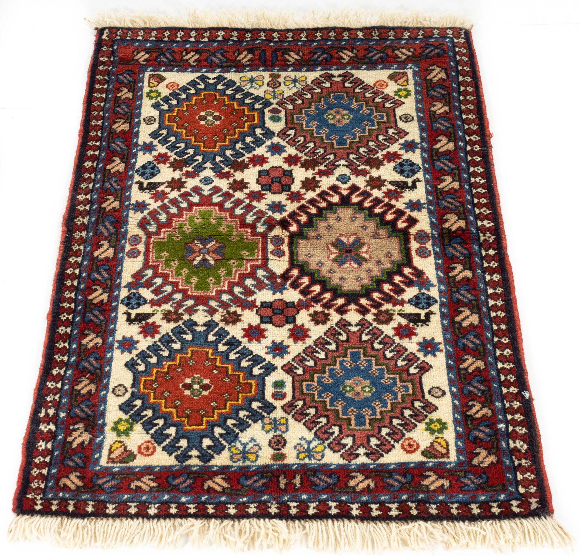 New Persian Yalameh Rug <br> 2' 0 x 3' 3