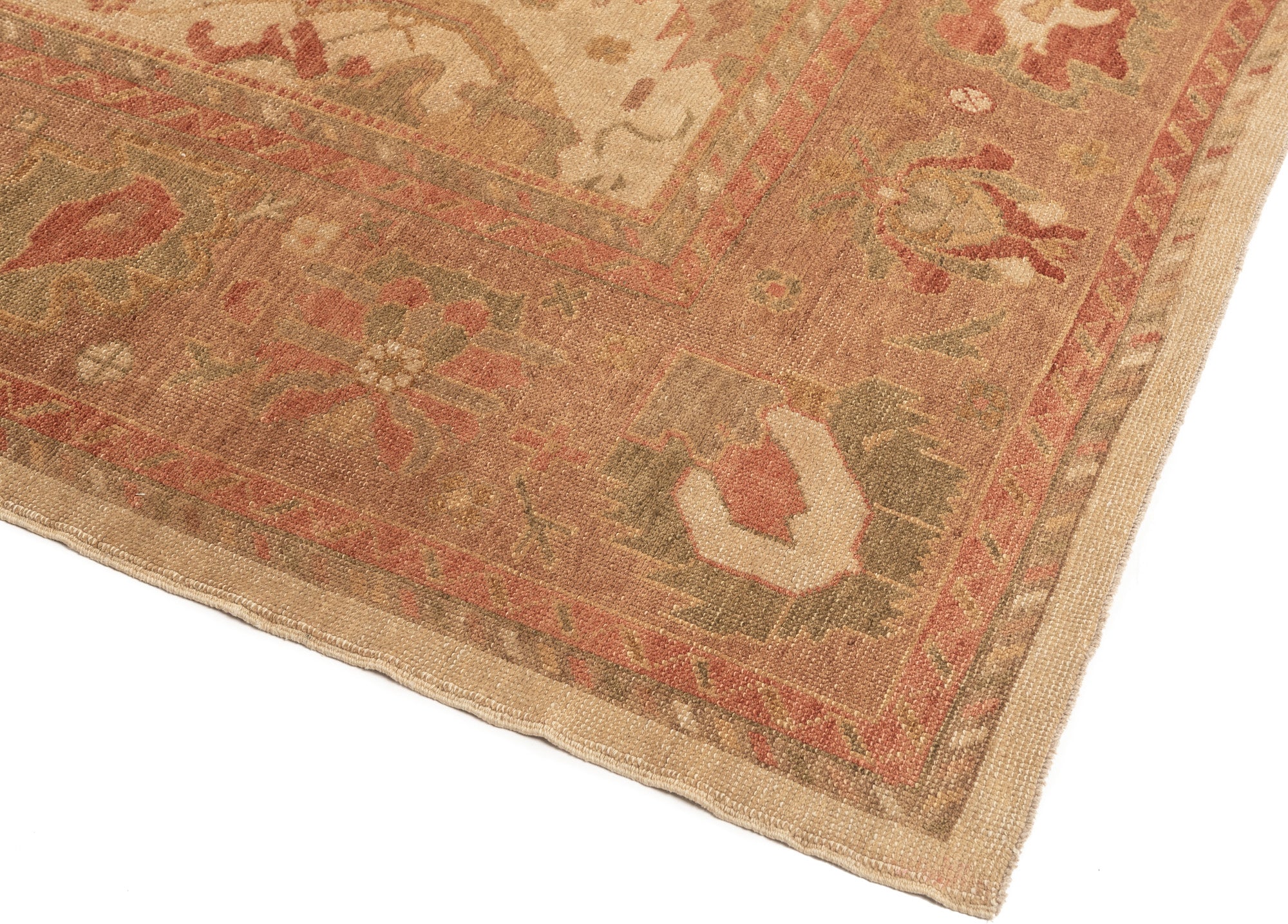 New Turkish Oushak Rug <br> 13'6 x 16'2