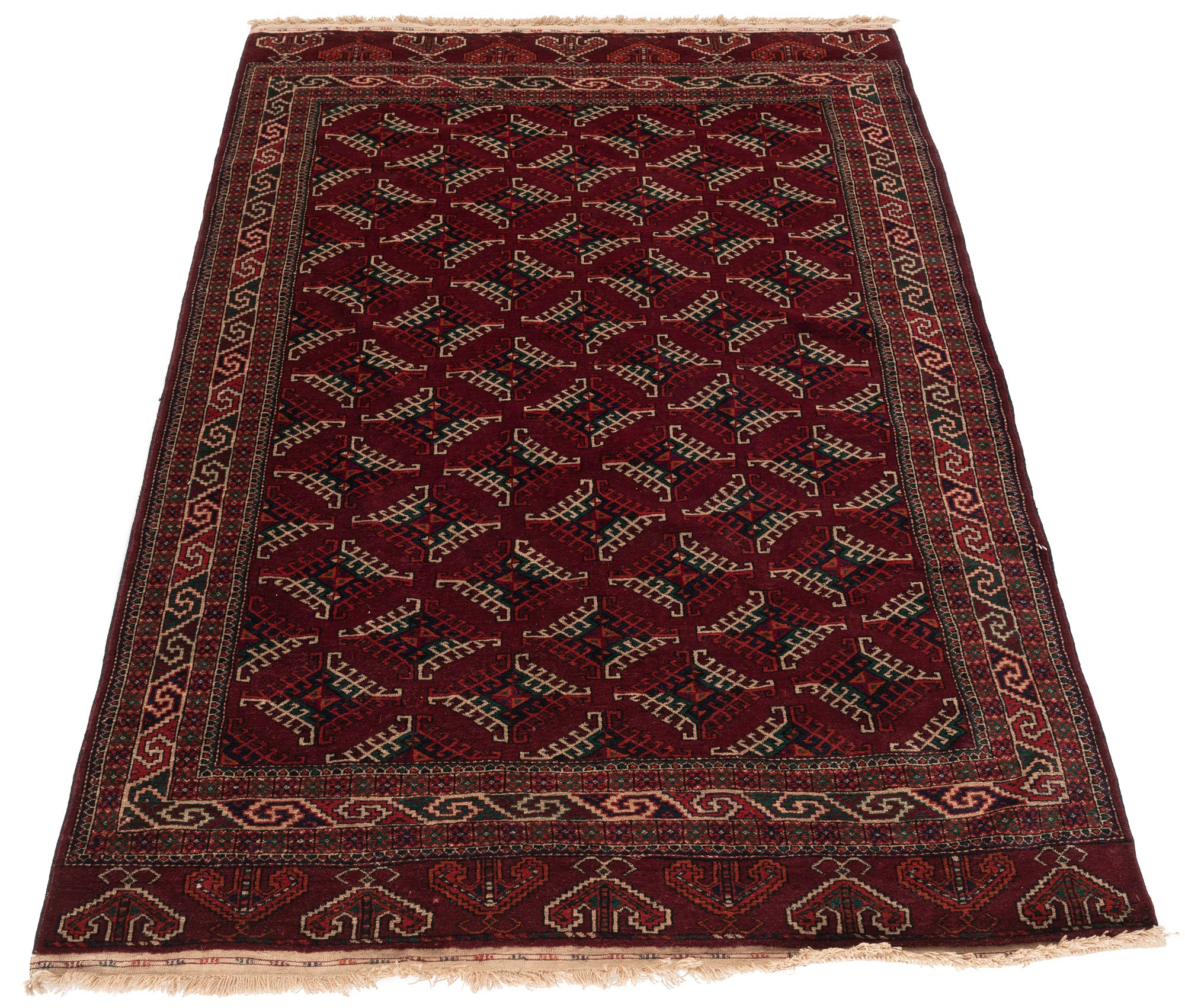 New Yomud Turkman Rug <br> 5'4 x 8'2