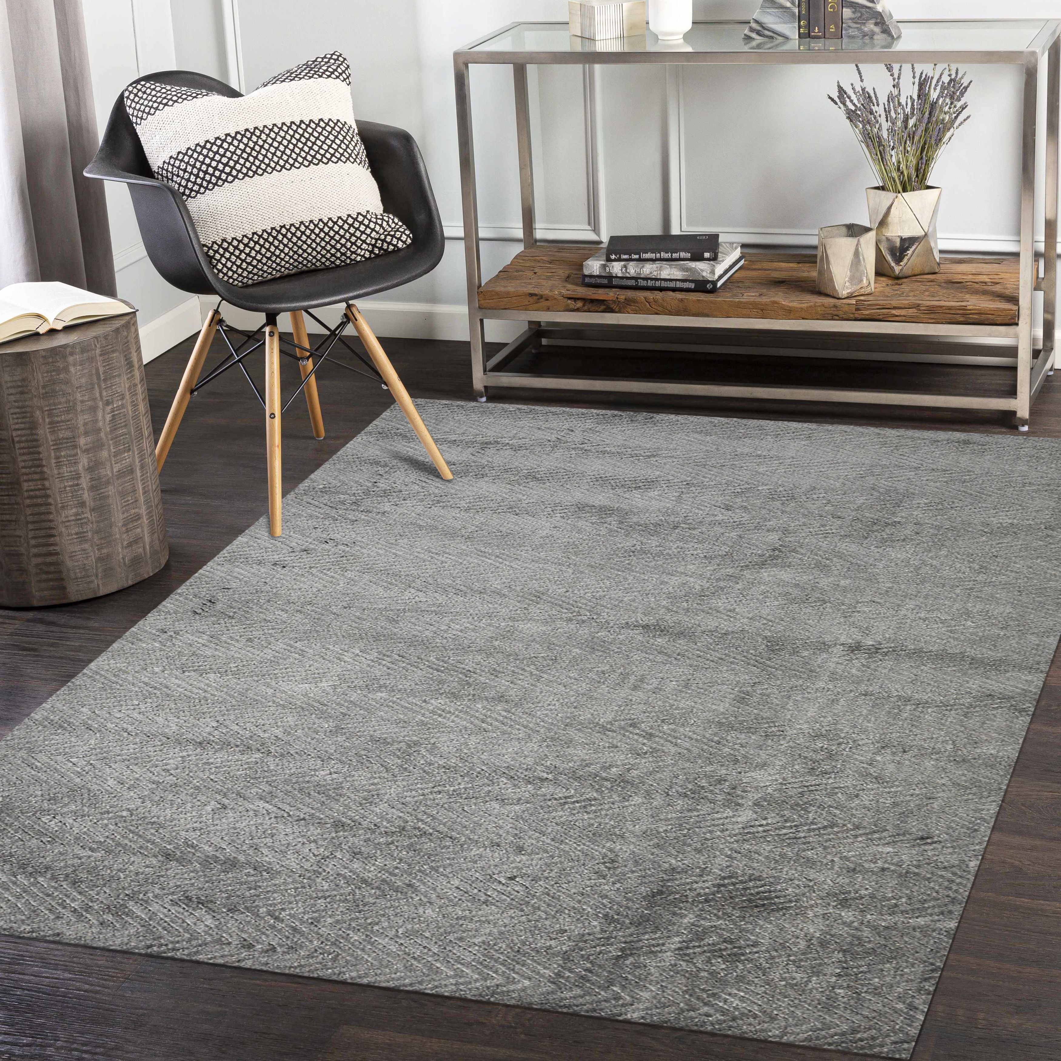 Chevelle Hand Loomed Contemporary Modern Area Rug