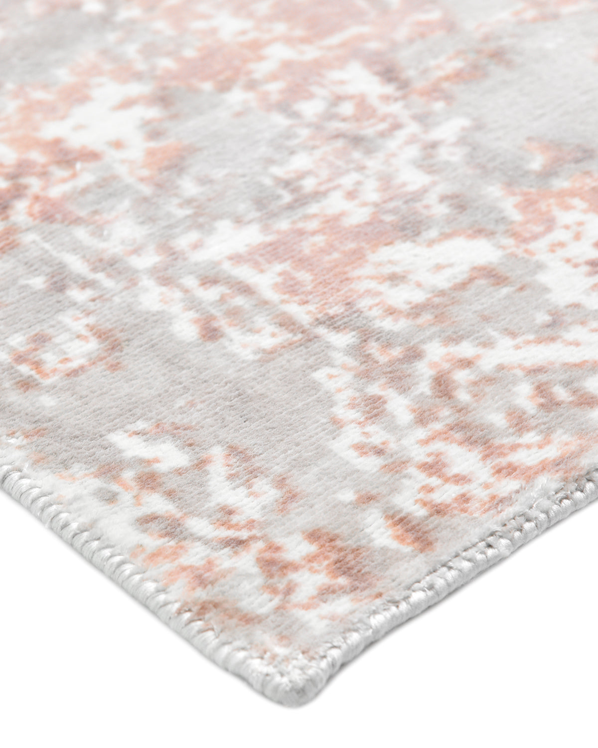 Blush Hand Loomed Contemporary Abstract Area Rug