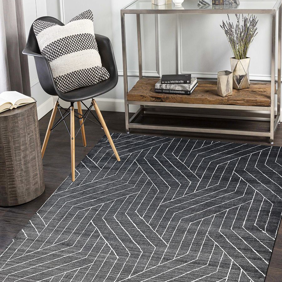 Kali Hand Loomed Contemporary Modern Area Rug