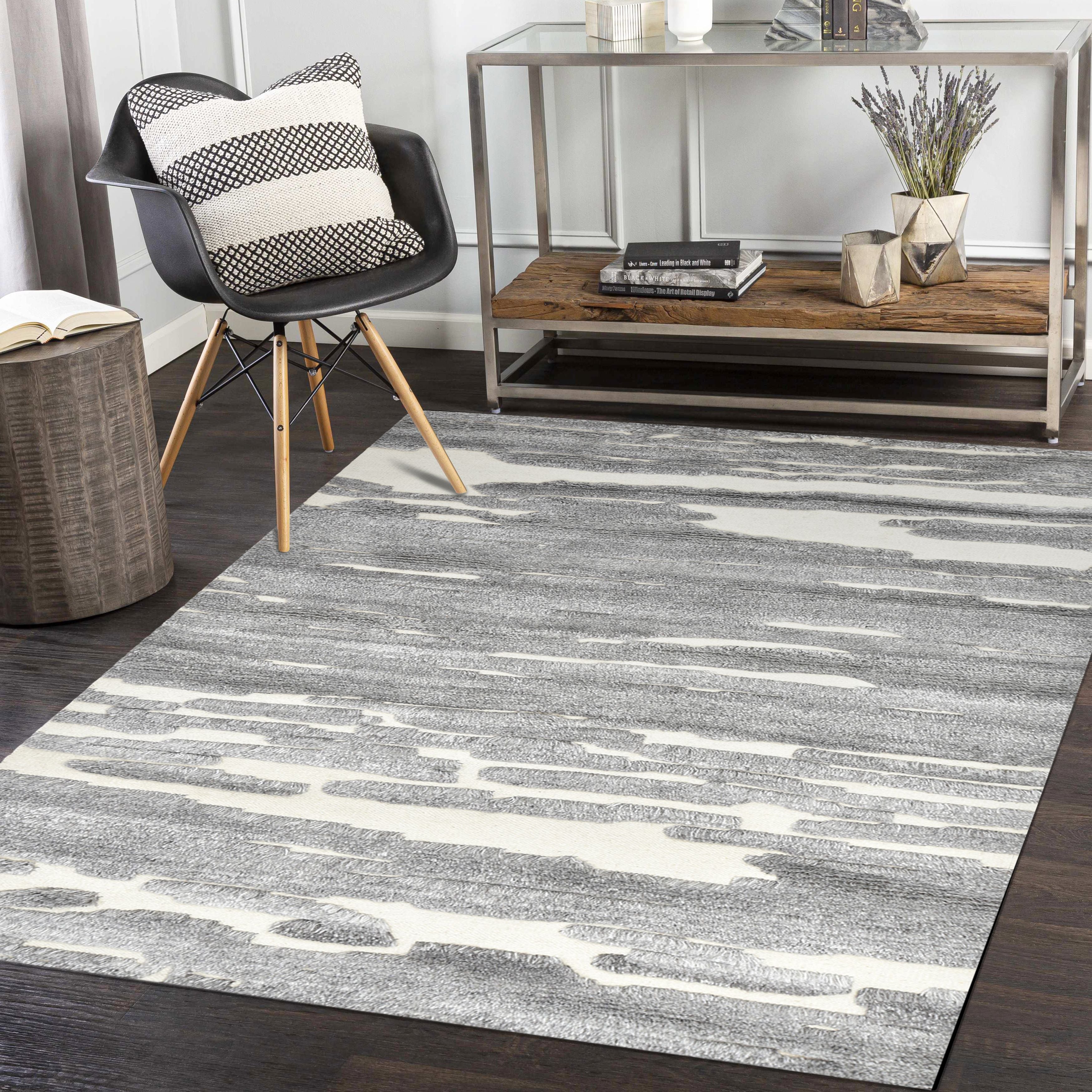 Maverick Hand-Knotted Contemporary Modern Area Rug