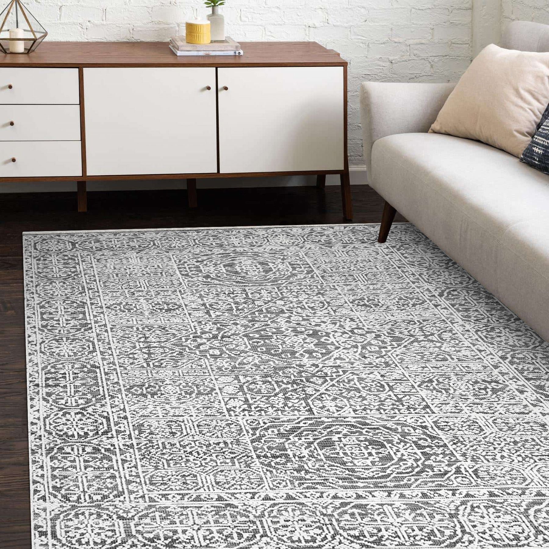 Charles Hand Loomed Contemporary Transitional Area Rug