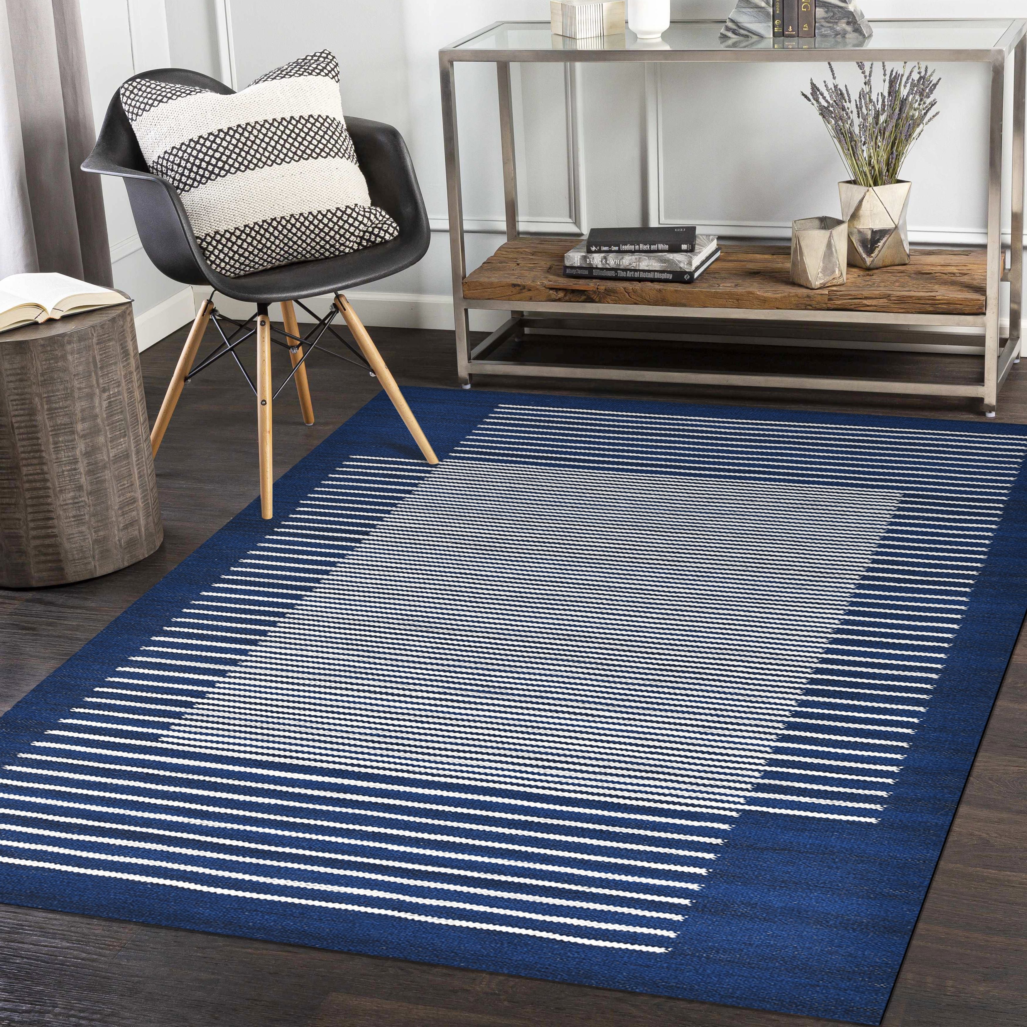 George Hand Woven Contemporary Flatweave Area Rug