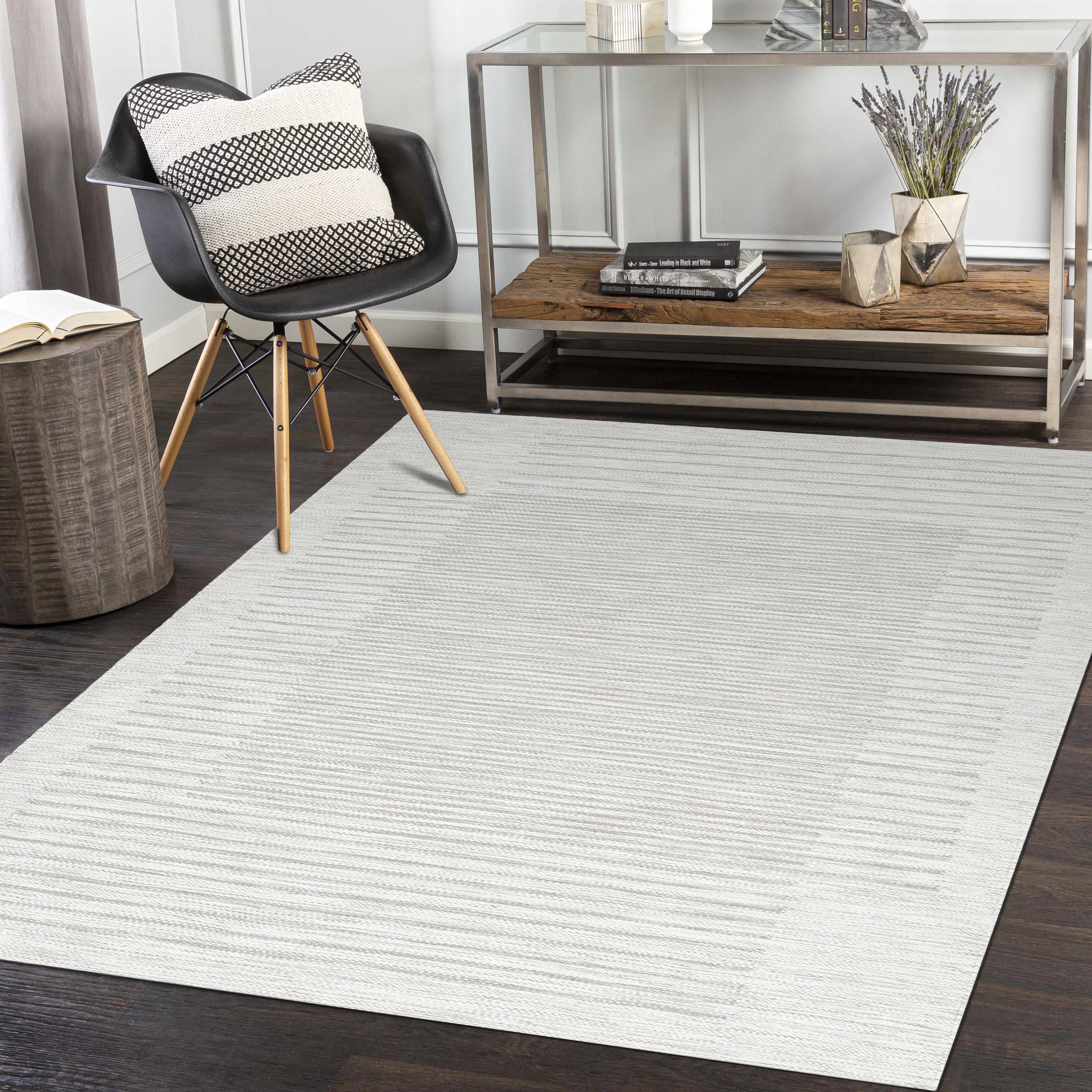 George Hand Woven Contemporary Flatweave Area Rug